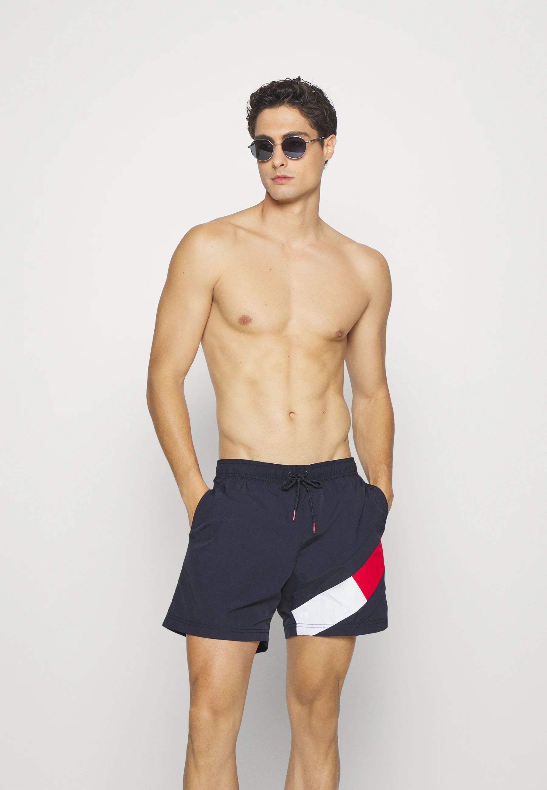Tommy Hilfiger Short de bain à cordon de serrage – Bleu