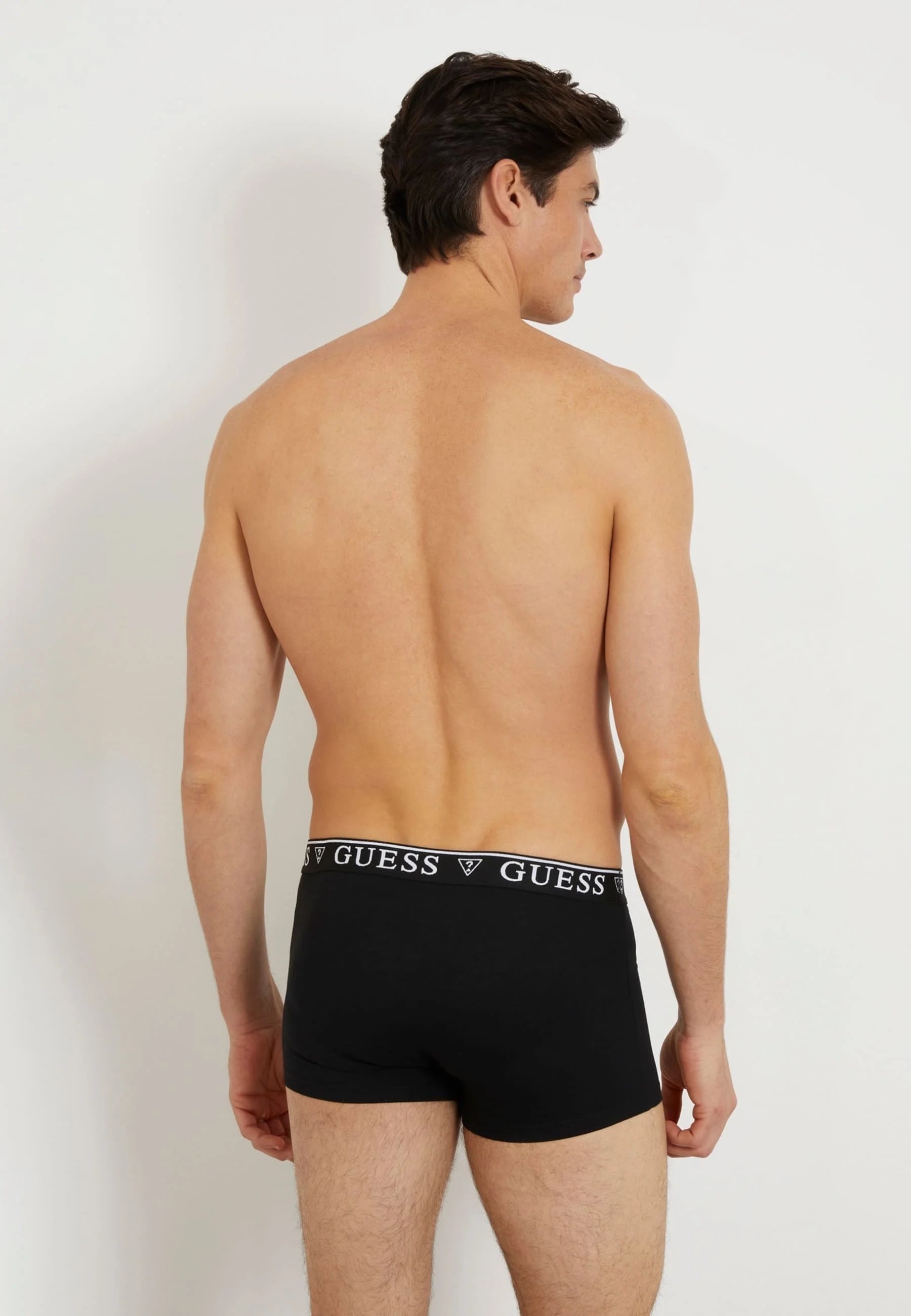 Guess Logo Waistband Trunks – Black