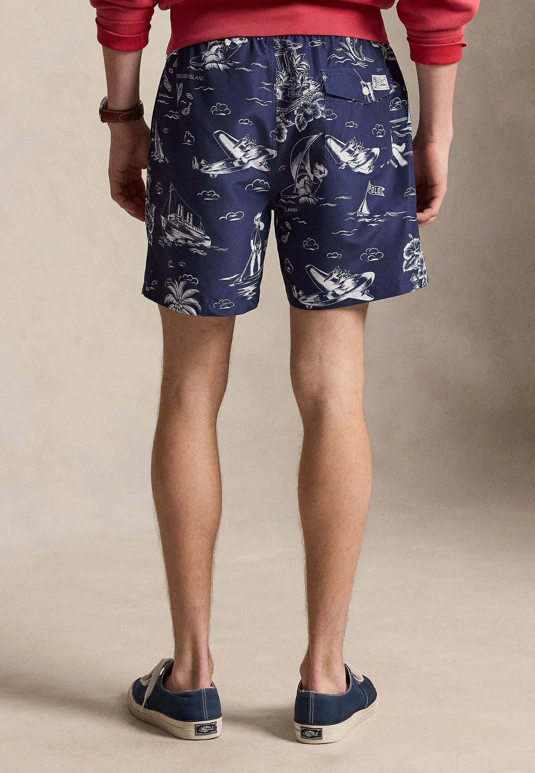 Plavkové šortky Polo Ralph Lauren Harbour Island Polo Bear – modré