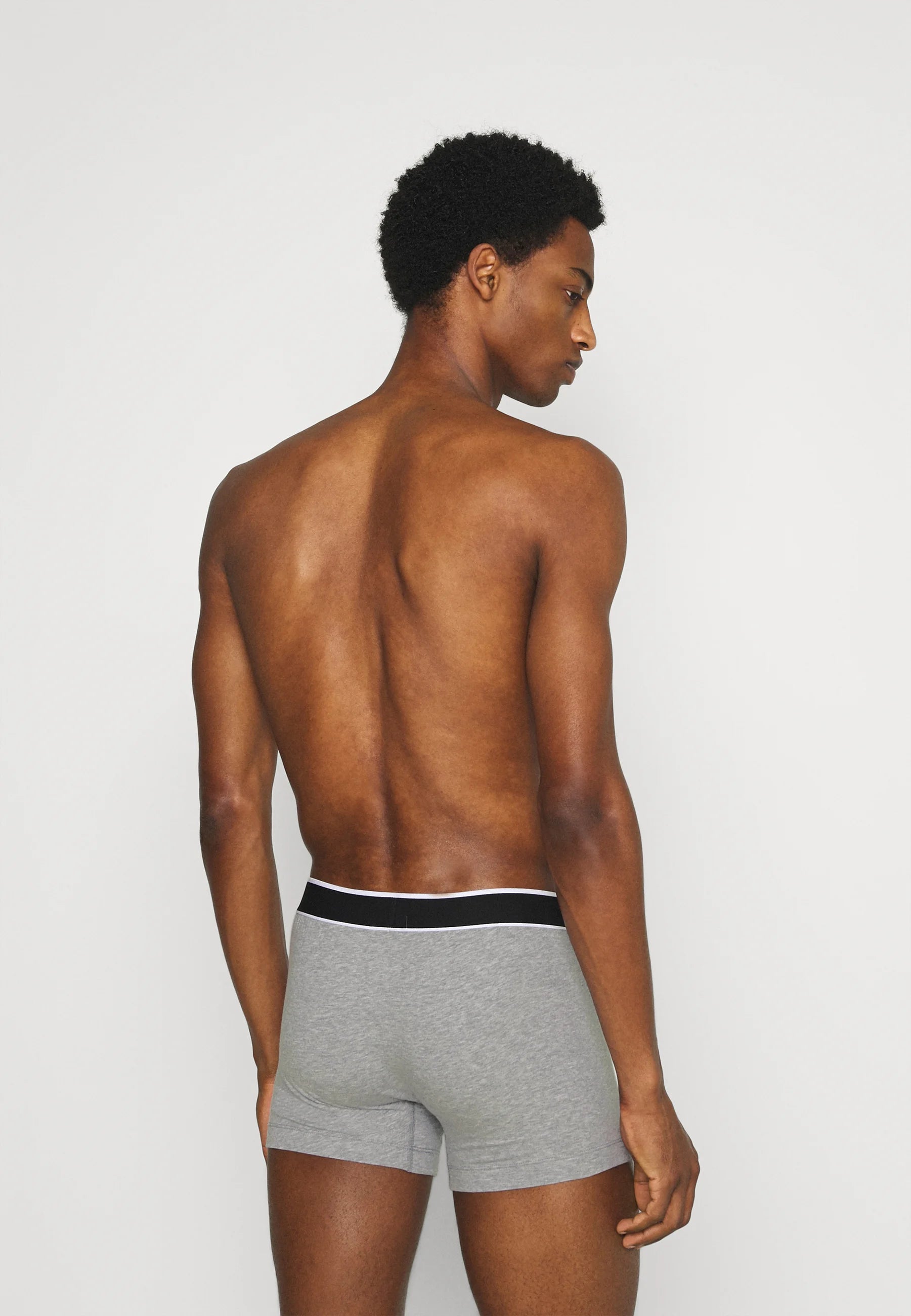 Schiesser Essential Cotton Trunks 3 Pack – šedá melanž