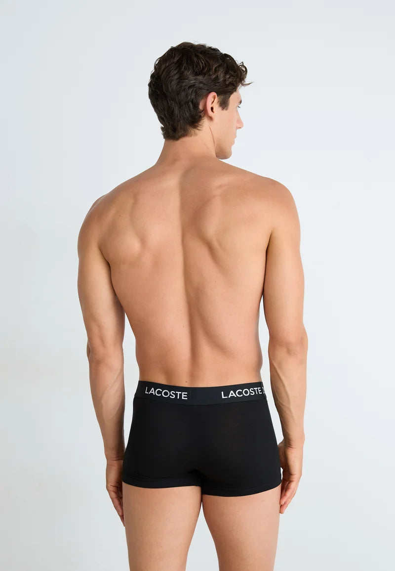 Boxer elasticizzati Lacoste da 7 pezzi: nero, bianco