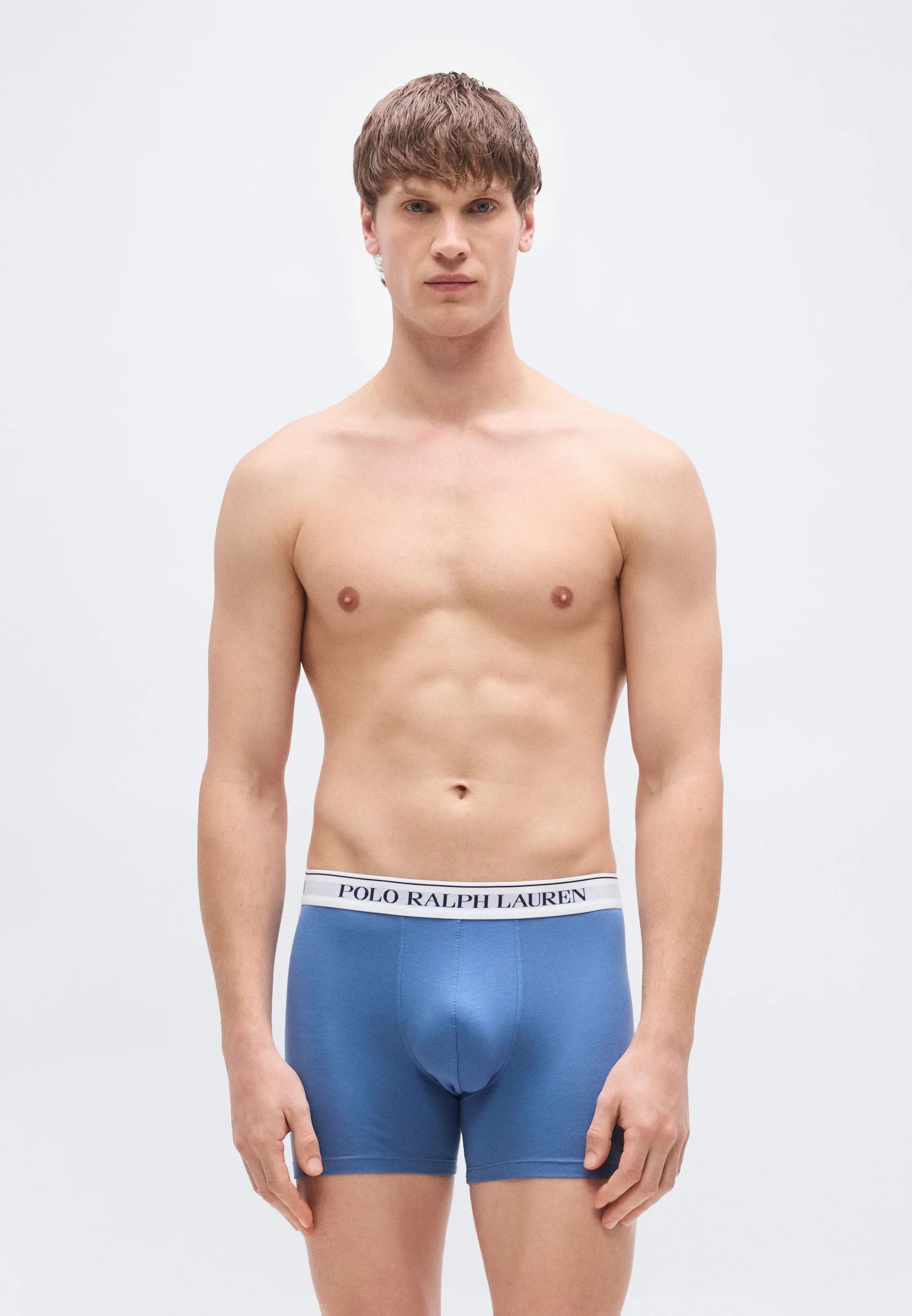 Polo Ralph Lauren Cotton Stretch Boxer Briefs – 3 Pack – Purple Lilac, Delta Blue, Navy