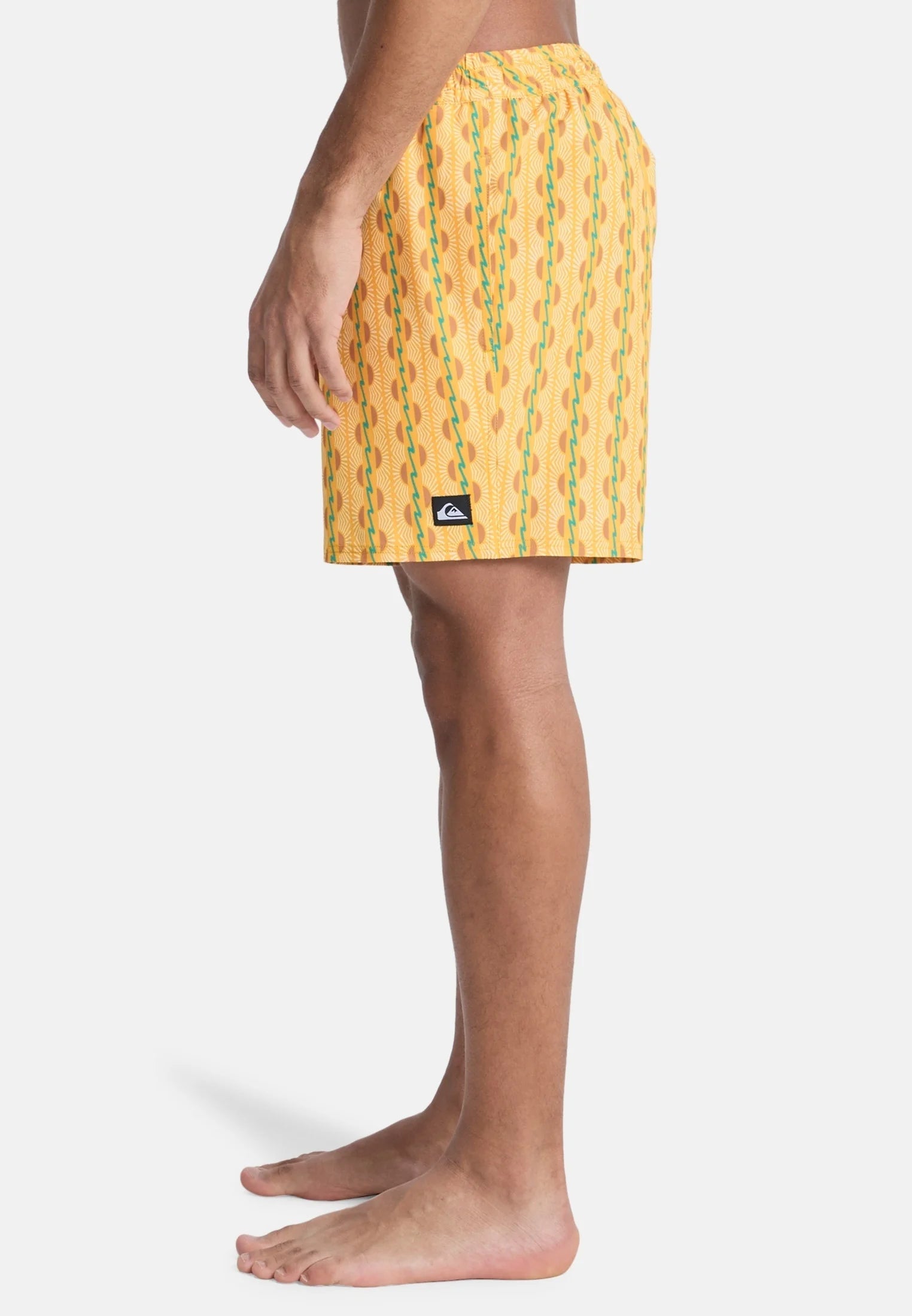 Short de bain imprimé Volley 16 Quiksilver – Jaune