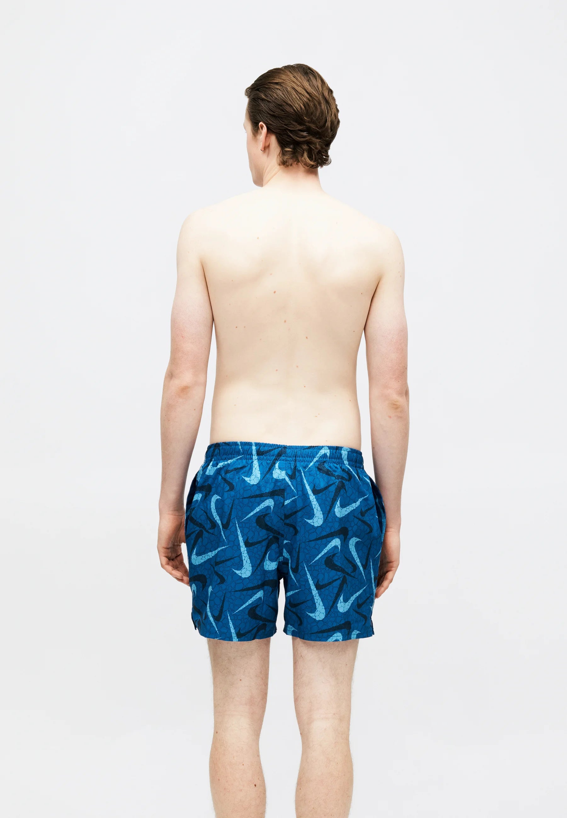 Nike Swim Breaker Print Volley Badeshorts – Mitternachtsmarine