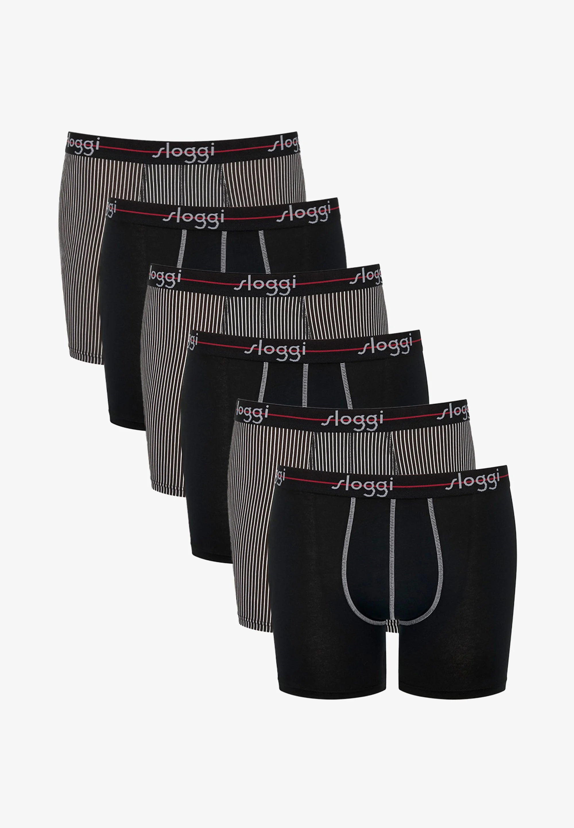 Sloggi Start Trunks 6 Pack – Red Dark Combination