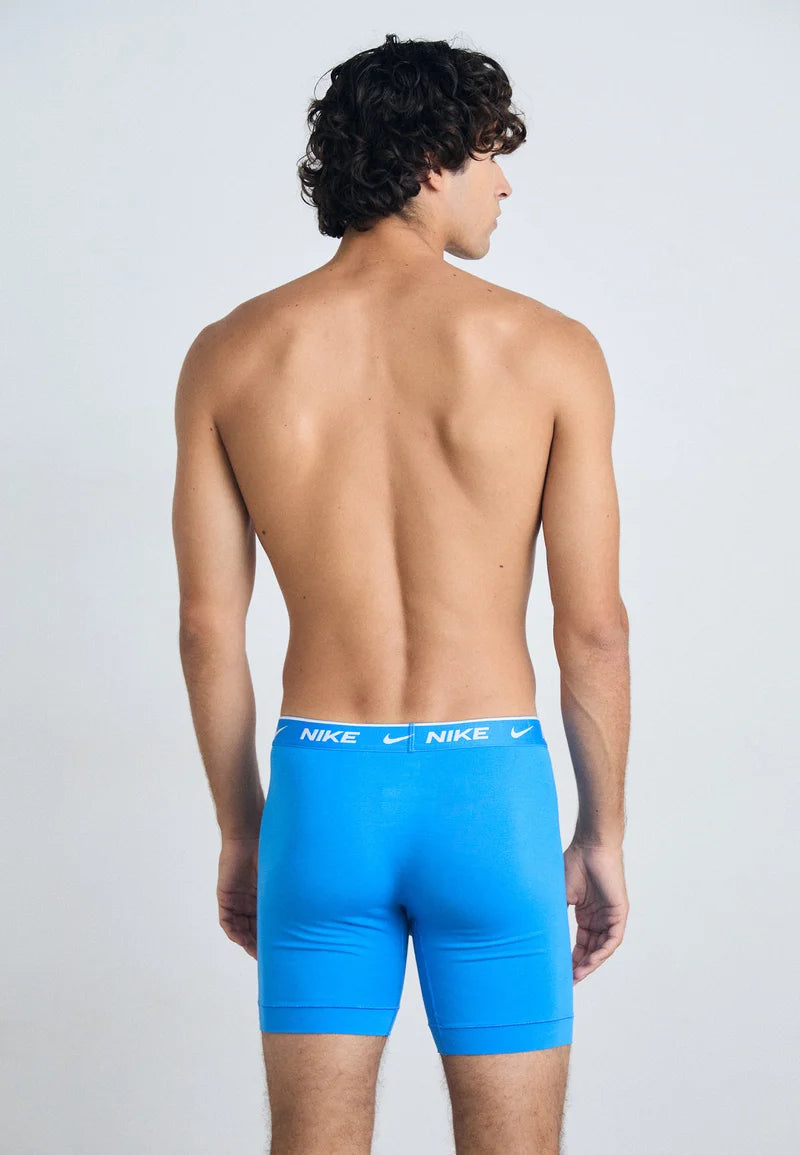 Nike Underwear 3 Pack Trunks – Light Photo Blue, Olive, Iron Grey