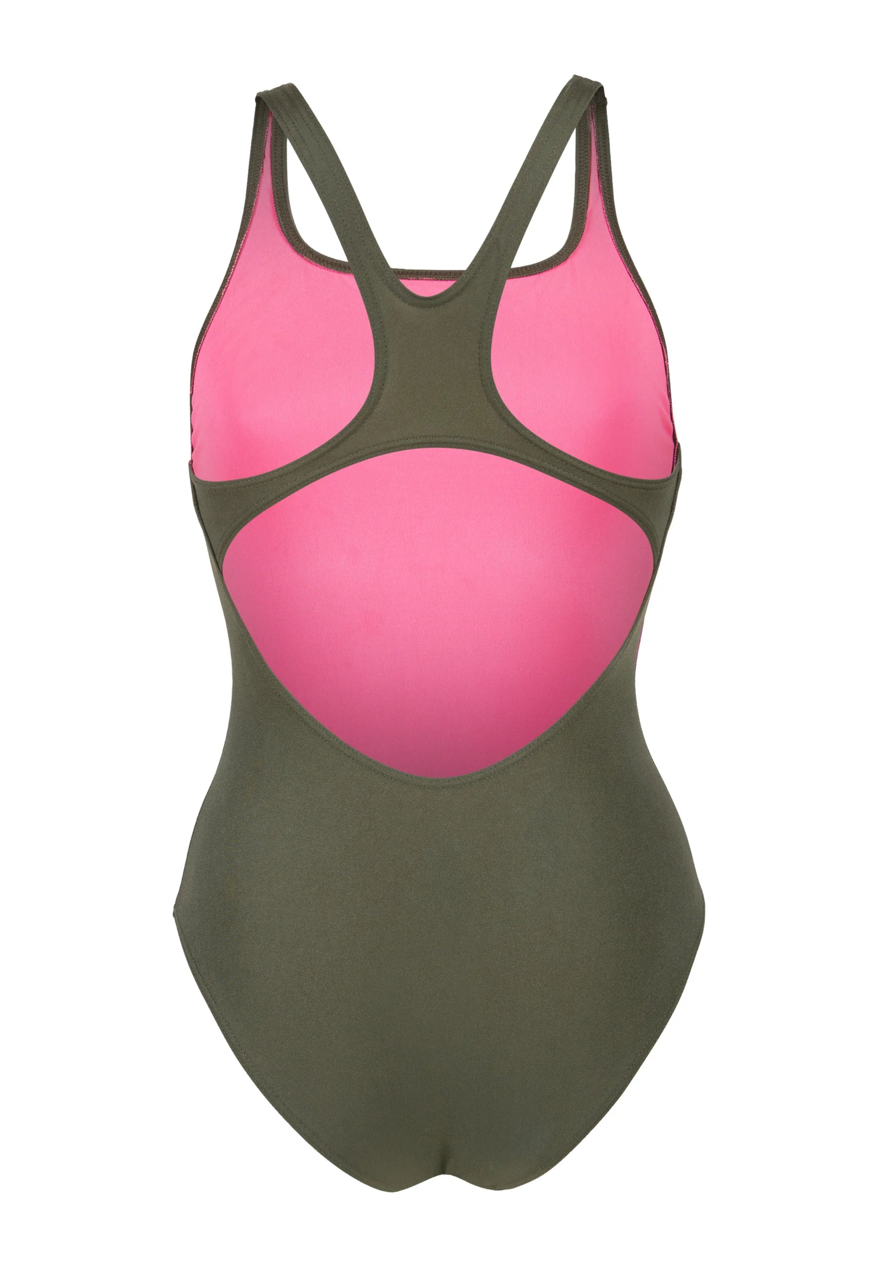 Costume intero da donna Arena Team Swim Pro Solid – Salvia scuro, Rosa shocking