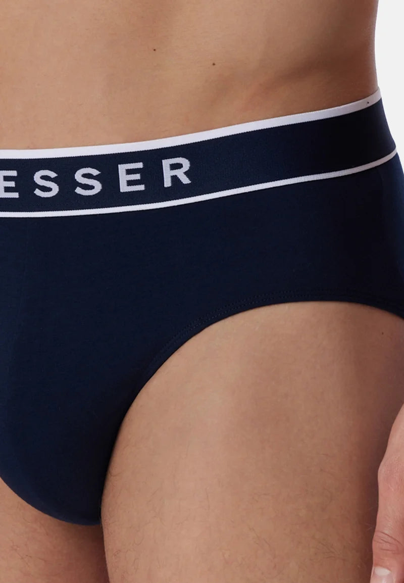 Bavlněné Stretch Rio kalhotky Schiesser 9 Pack – modré, černé