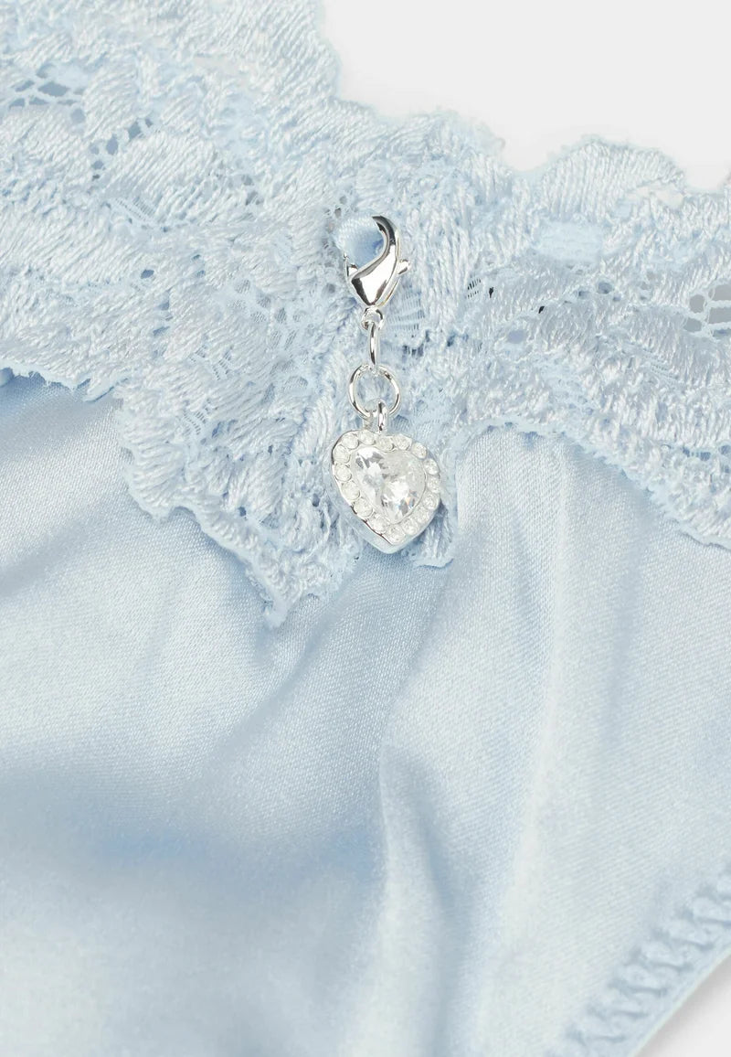 String Brésilien Fleurs Intimissimi – Bleu