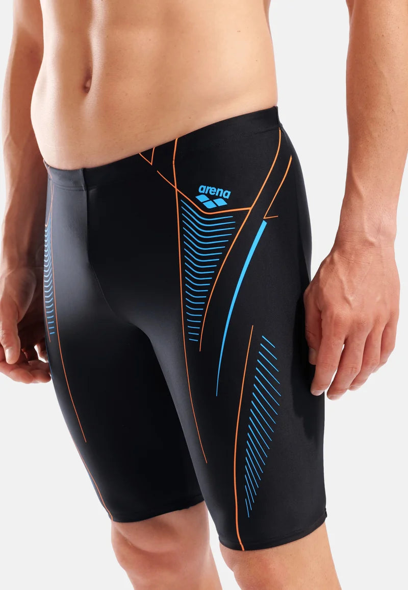 Arena Neo Stream Jammer – Black, Turquoise, Team Orange