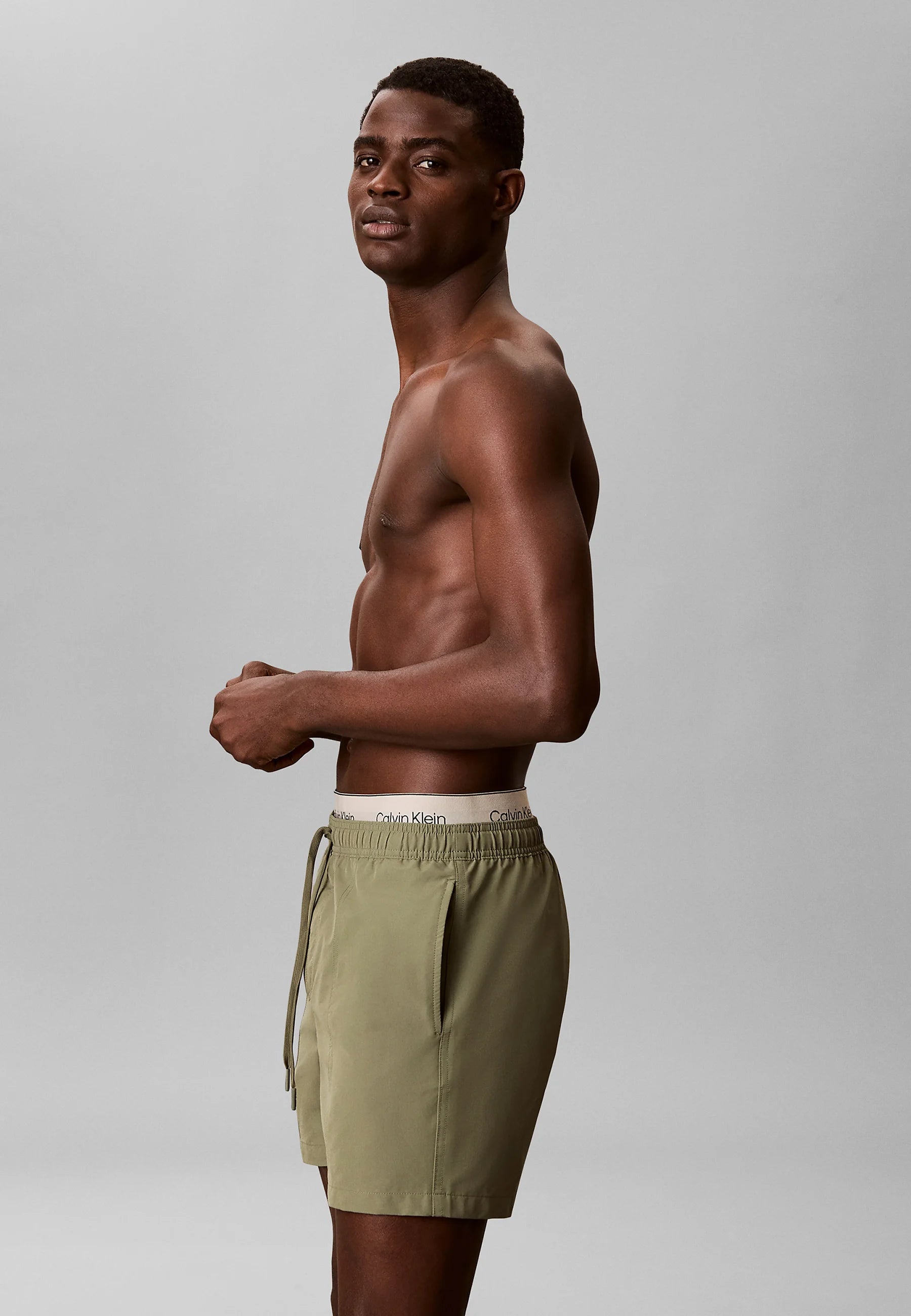 Plavkové šortky Calvin Klein Icon – Deep Lichen Green