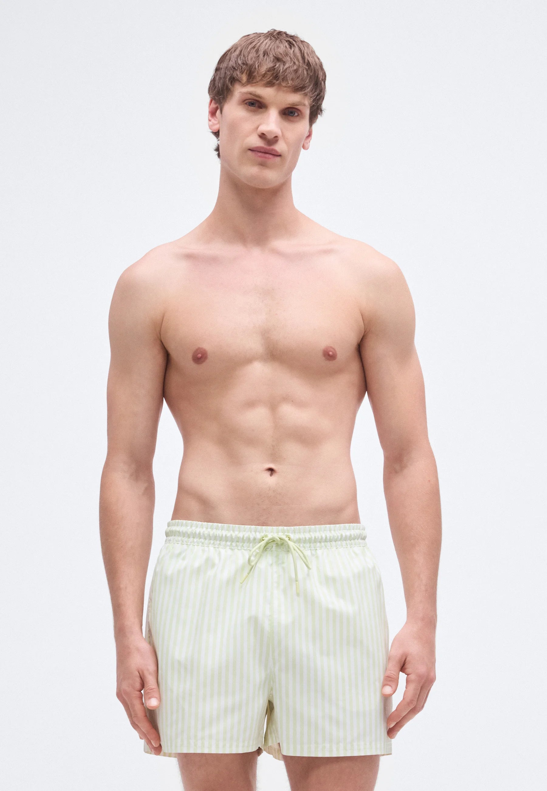 Short de bain monogramme Calvin Klein – Penny, Jade blanc