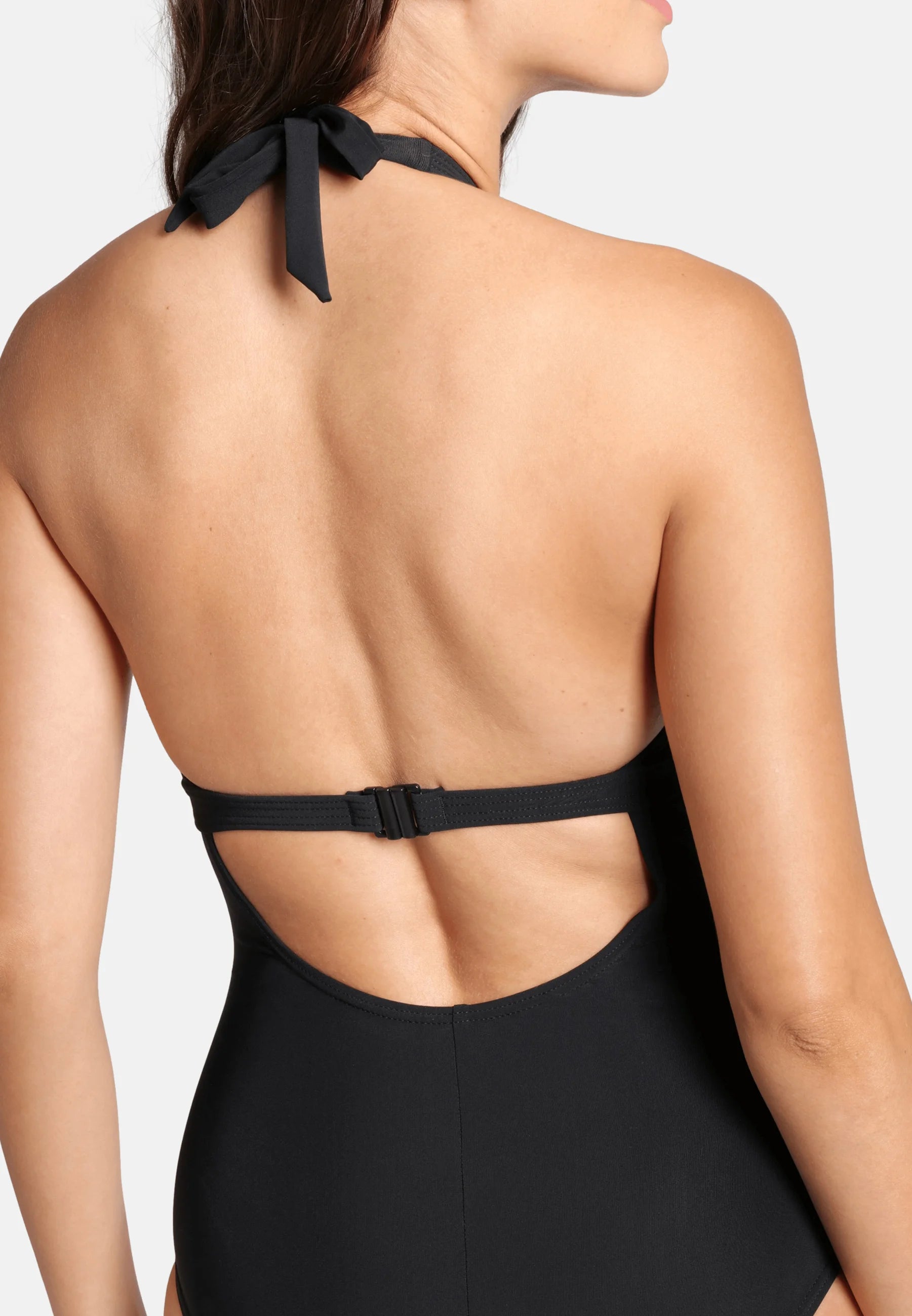 Arena Shapewear Alessia B-Cup Einteiliger Badeanzug – Schwarz