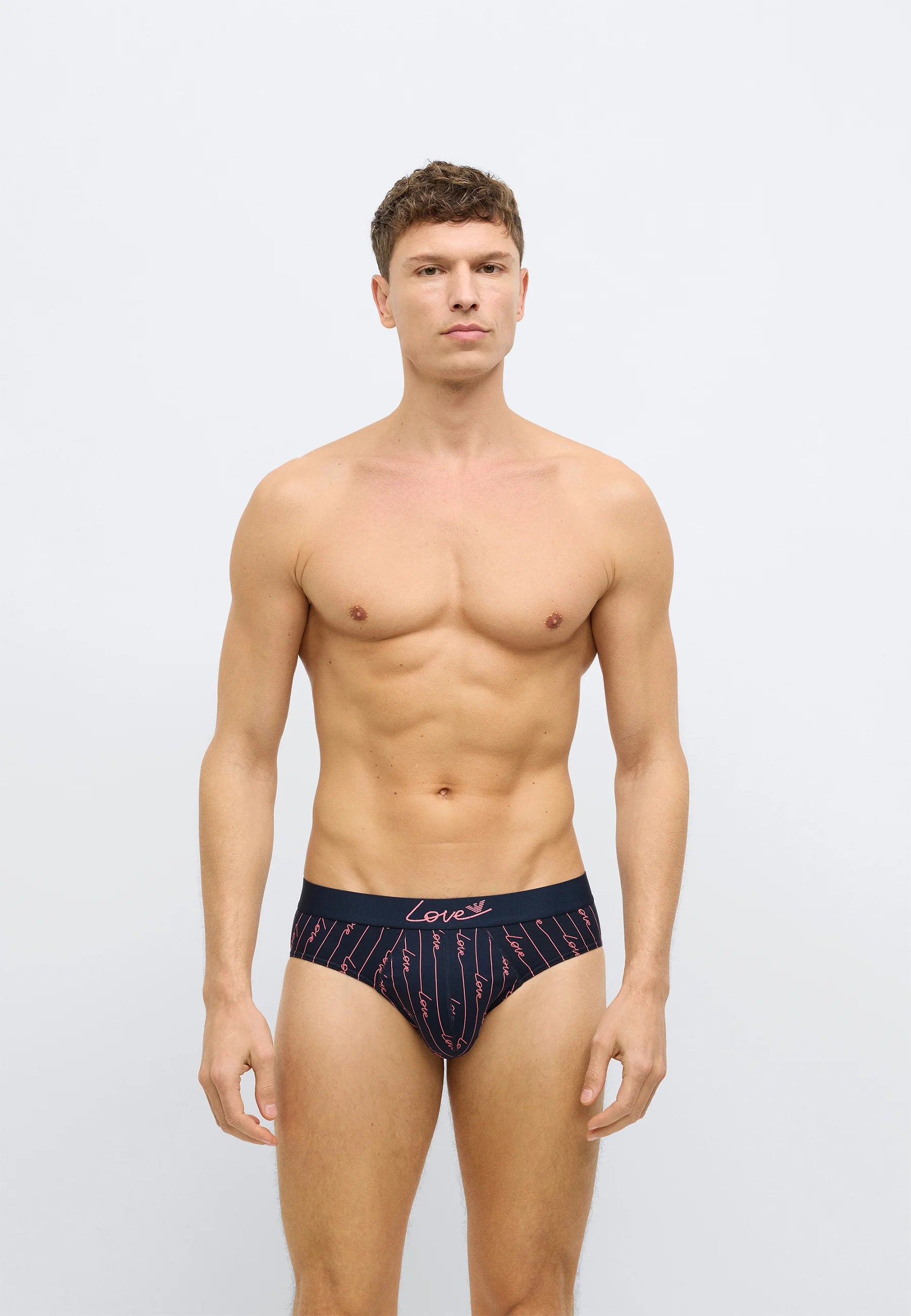 Emporio Armani VALENTINE Capsule Briefs 2 Pack – modré