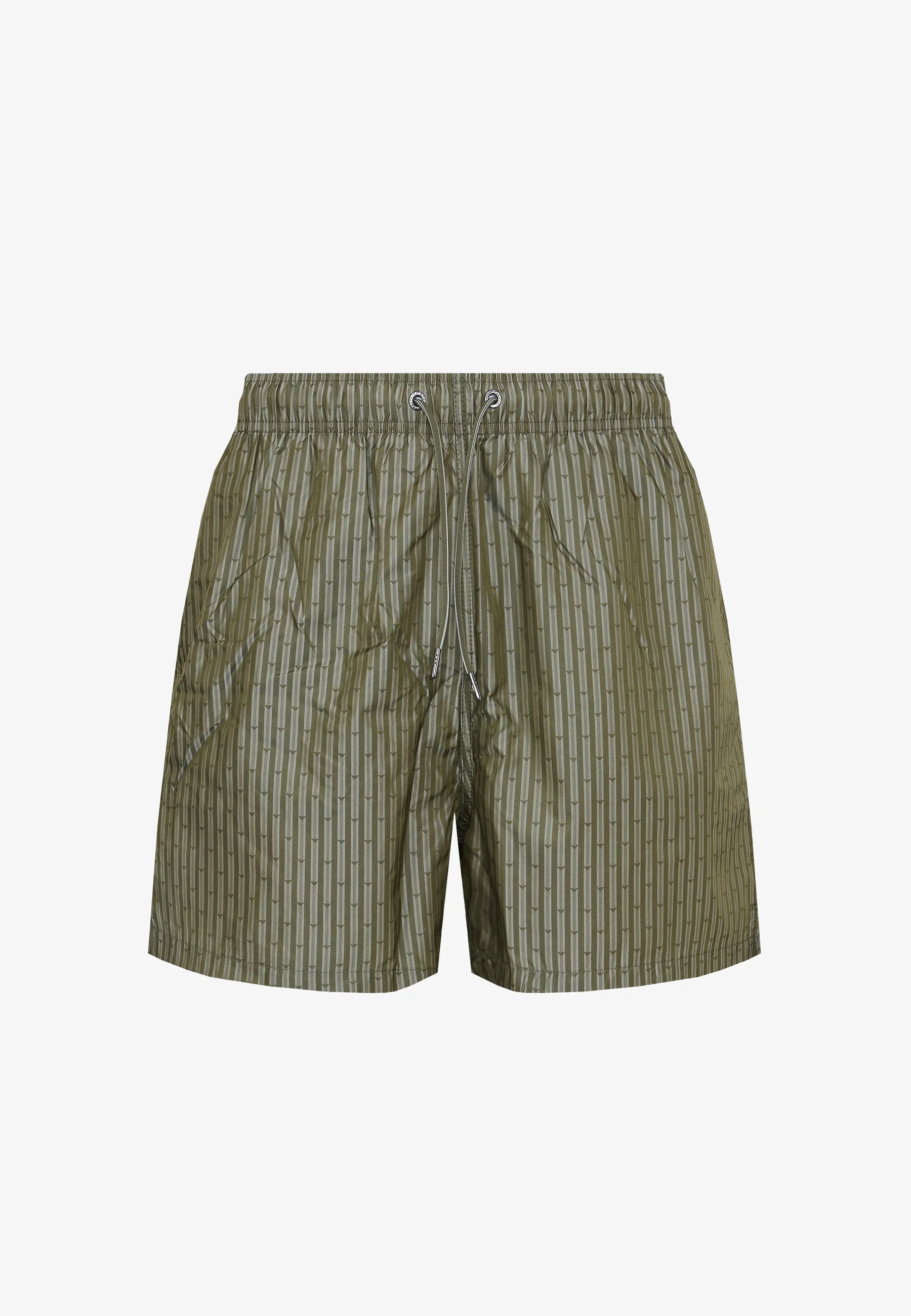 Short de bain boxer Emporio Armani EA7 All Over Jacquard – Stripes Eagles Olive