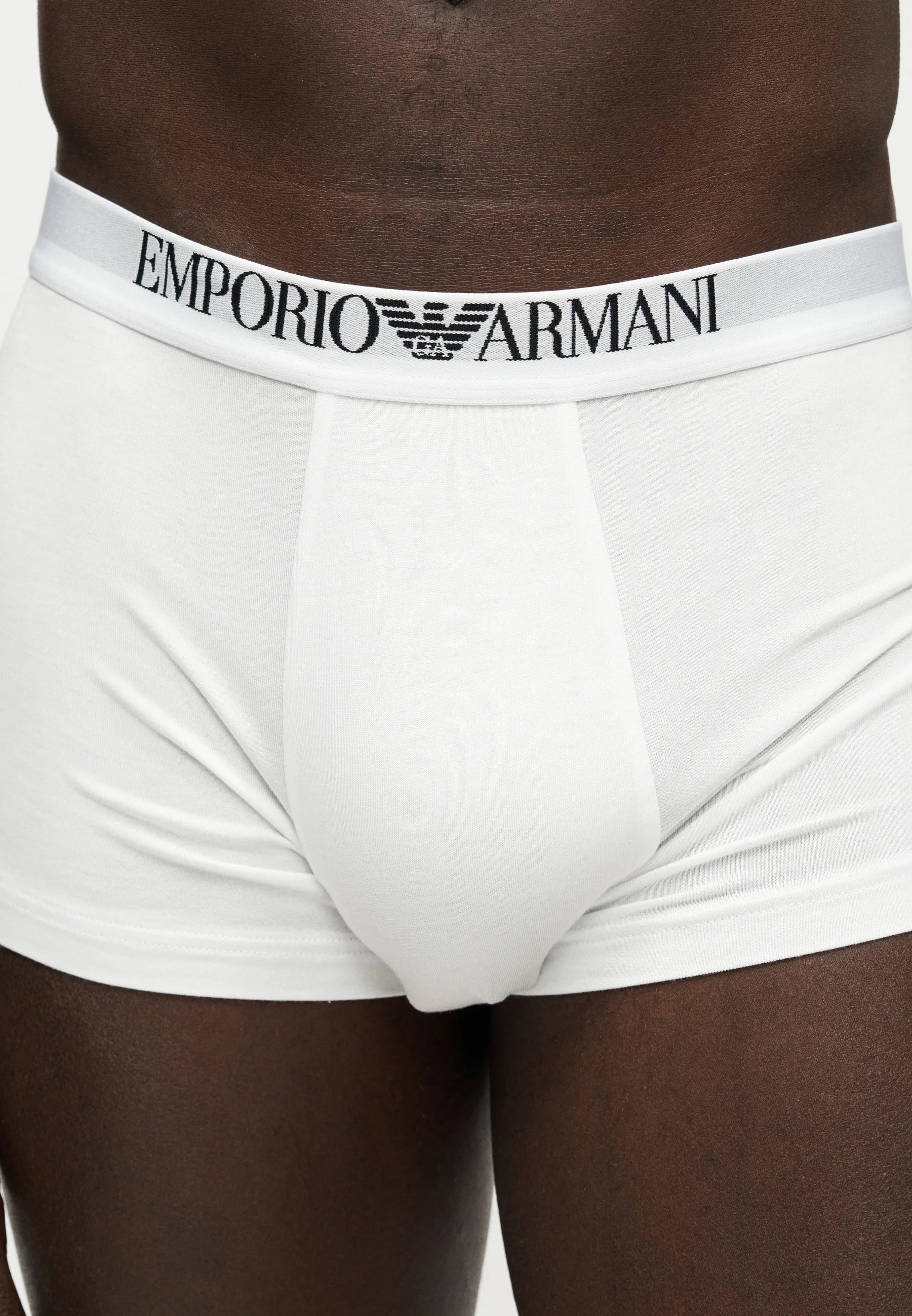 Emporio Armani Trunks 2 Pack – White, Black