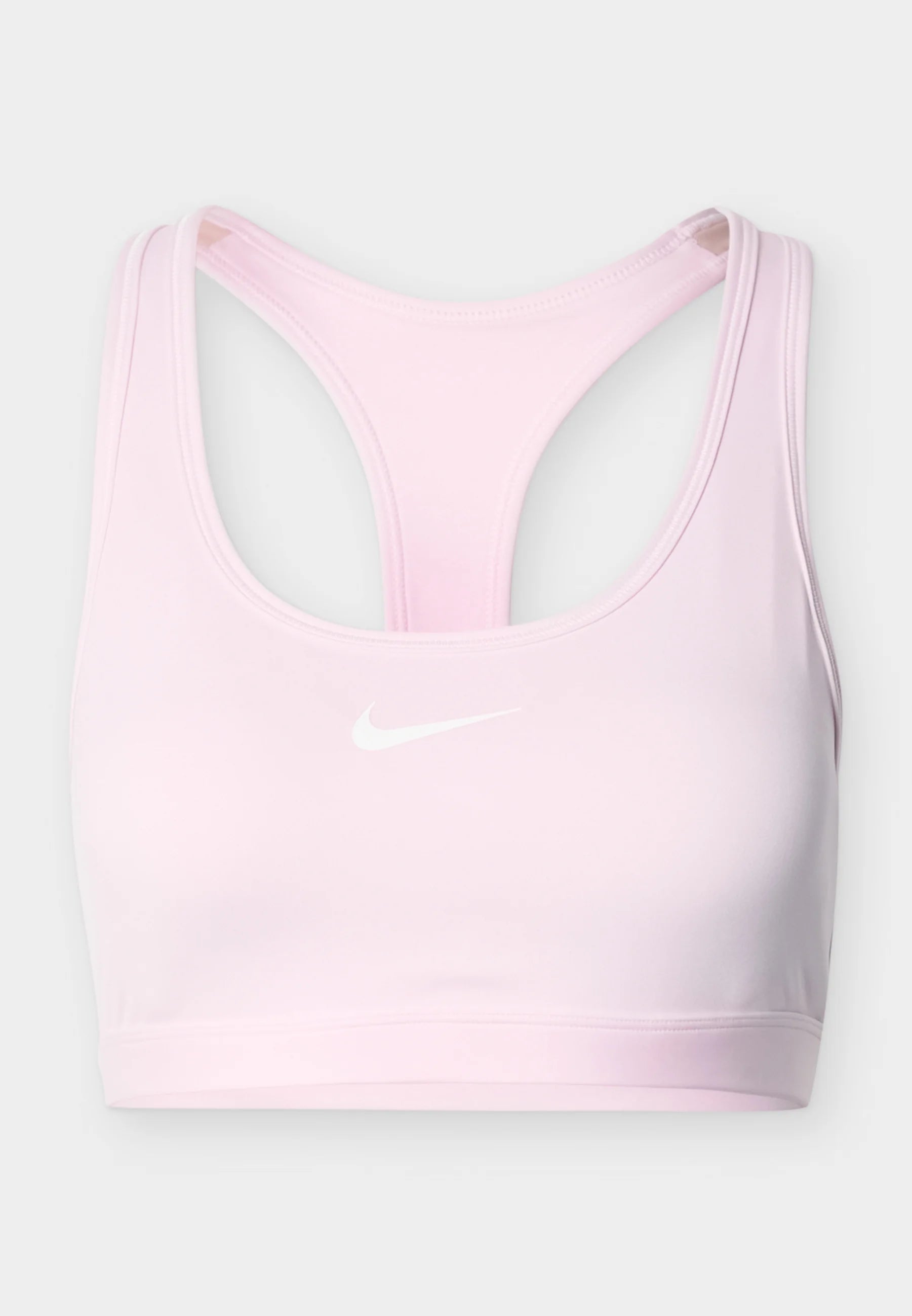 Sportovní podprsenka Nike Medium Support – růžová pěna, bílá