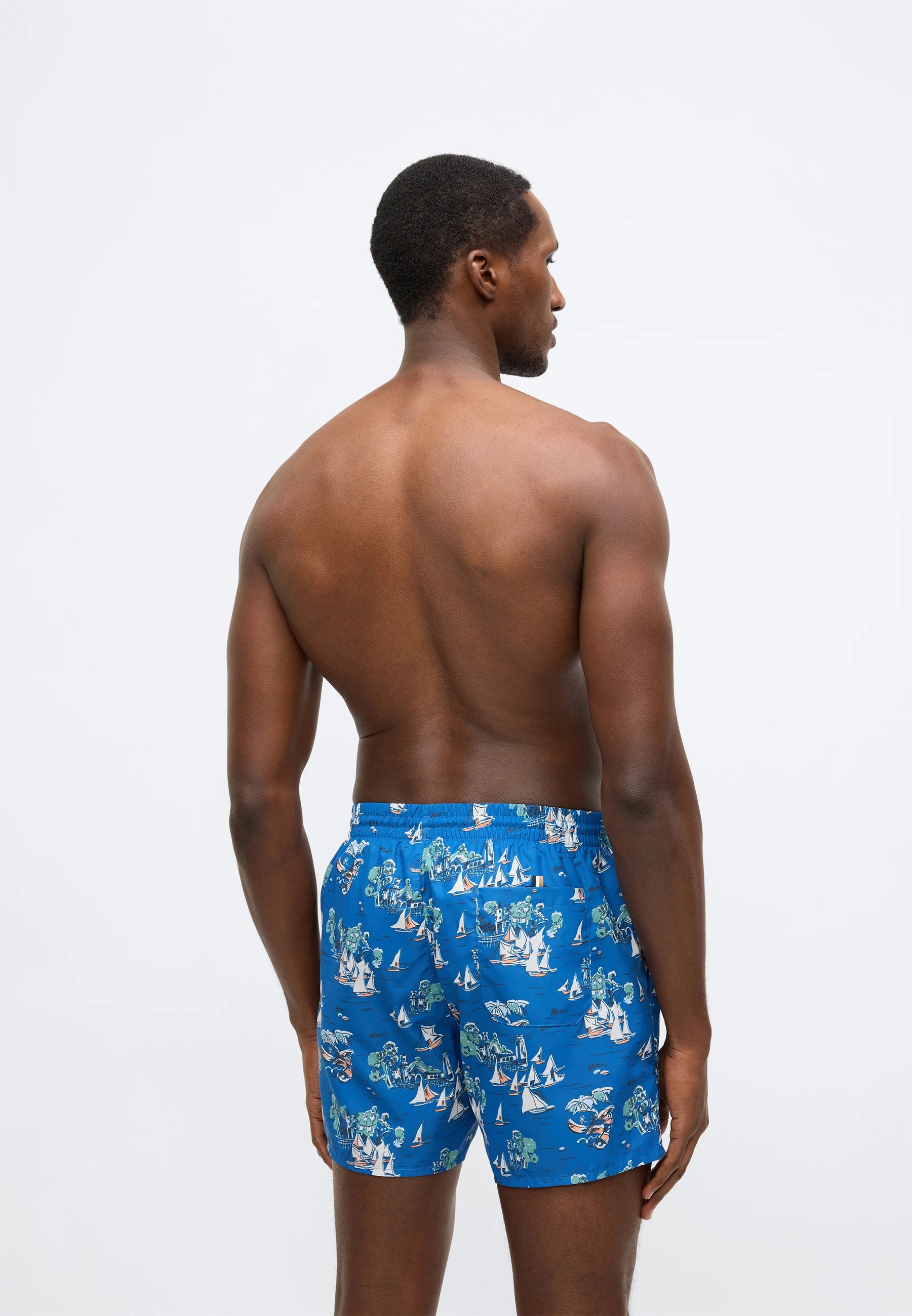BOSS Piranha Badeshorts – Hellblau