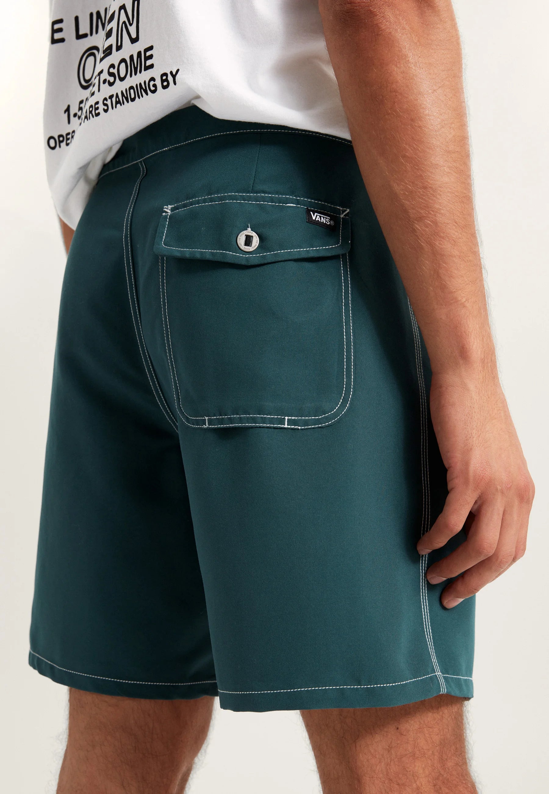 Plavky šortky Vans – středně zelené