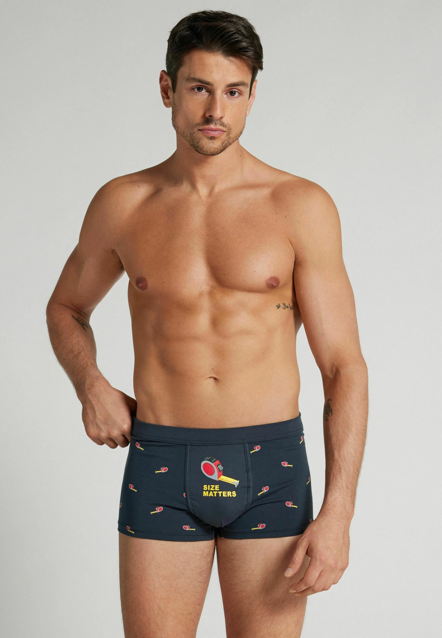 IUMAN Intimissimi Uomo Stretch Cotton Trunks – Blue