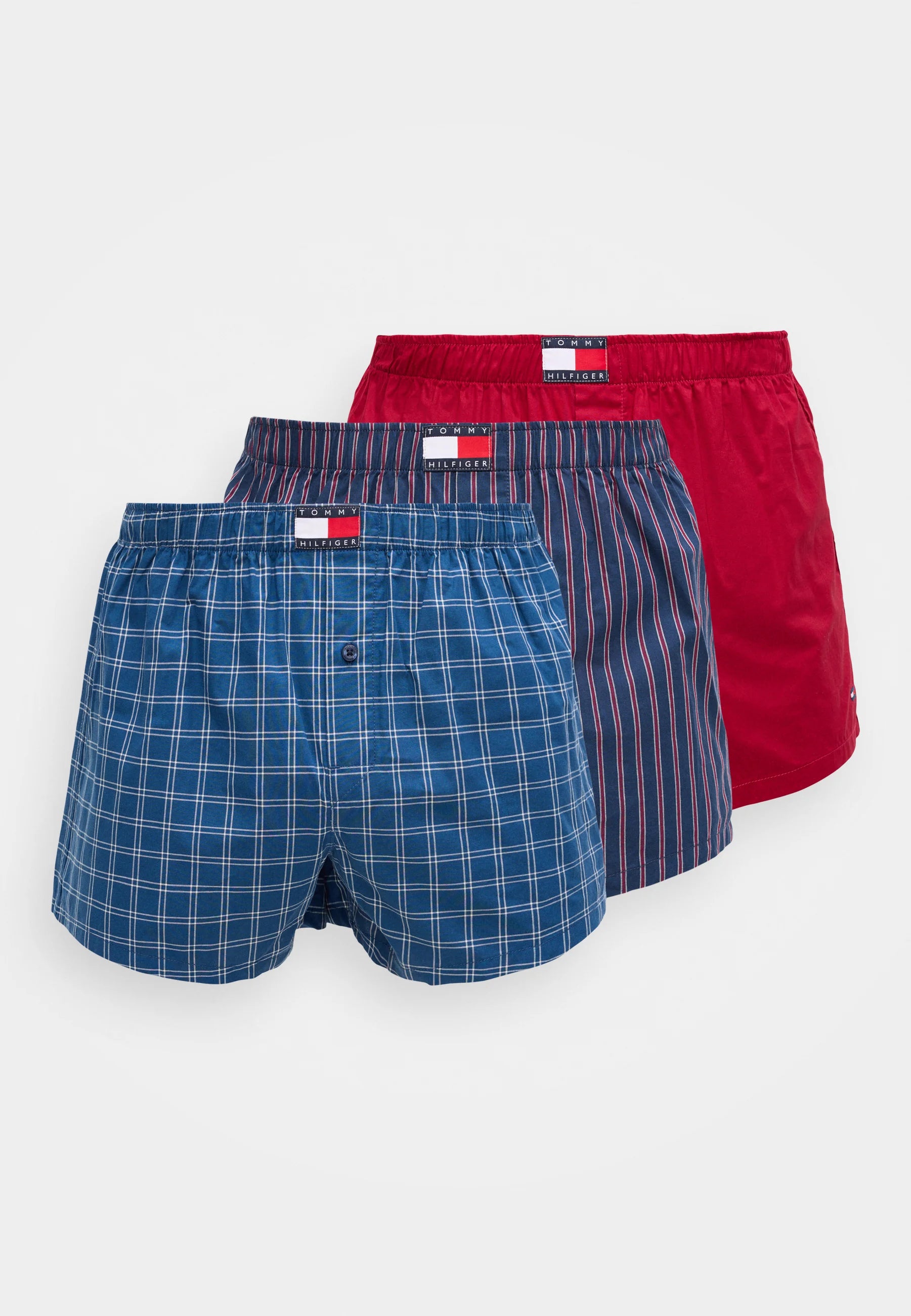 Tommy Hilfiger Heritage Print 3 Pack Boxer Shorts - Rose, Jus De Framboise