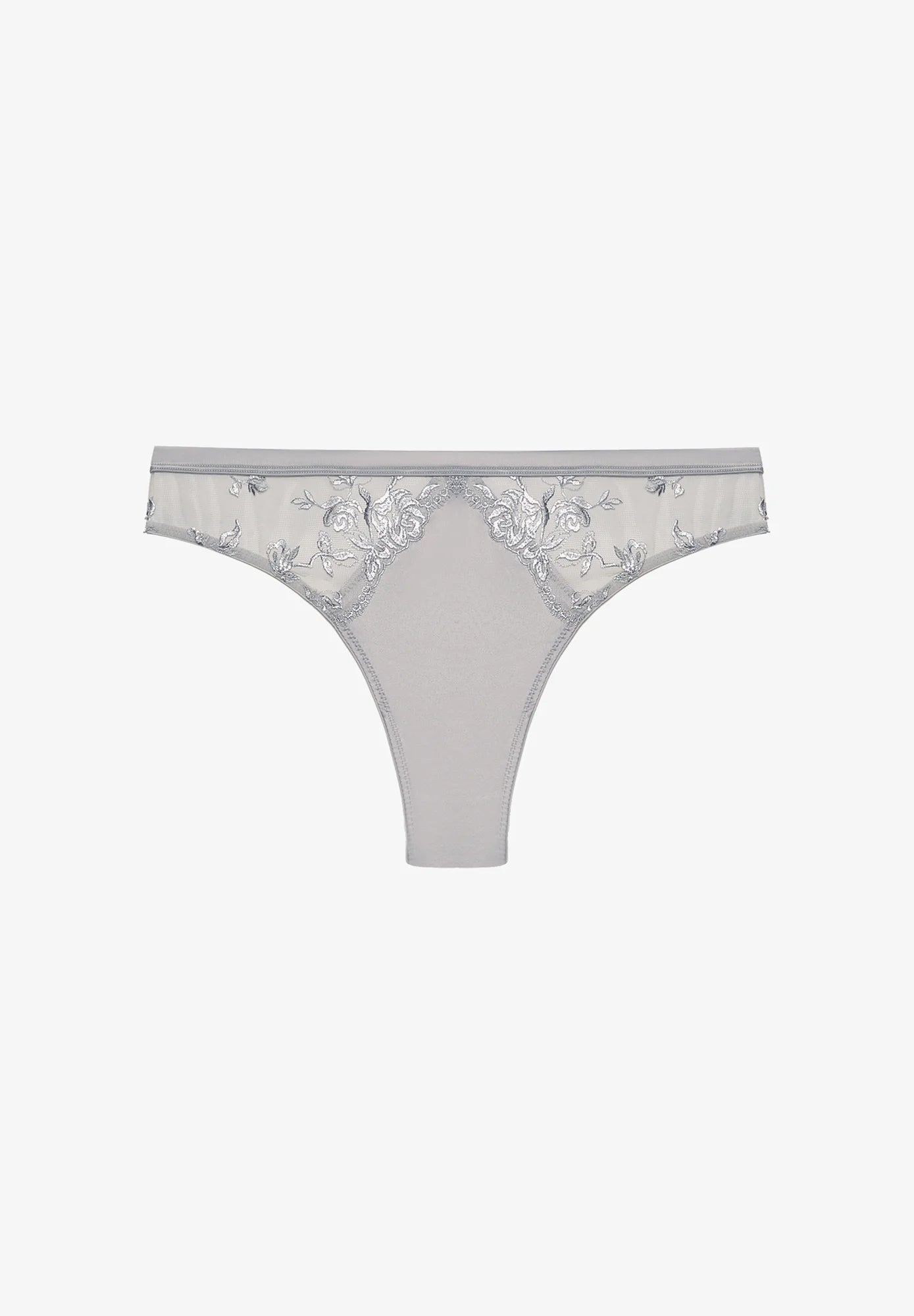 Yamamay Luna Brazilian Thong – Silver
