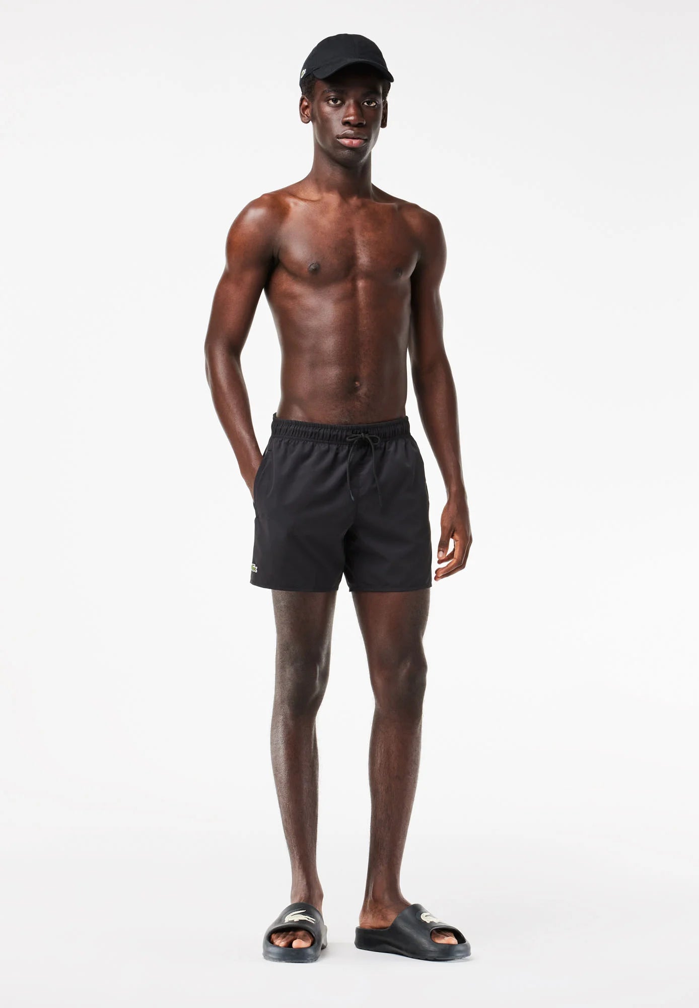 Short de bain Lacoste – Noir, Vert