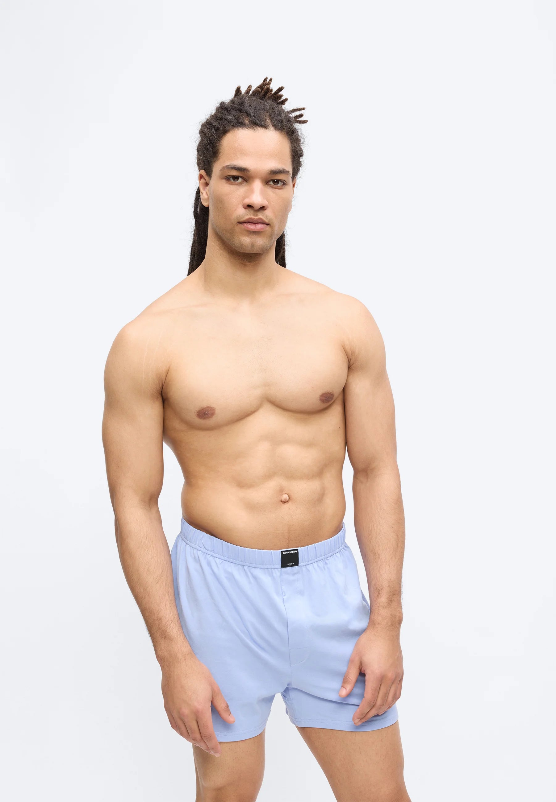 Björn Borg Stretch 3 Pack Boxer Shorts – Black, Green, Light Blue