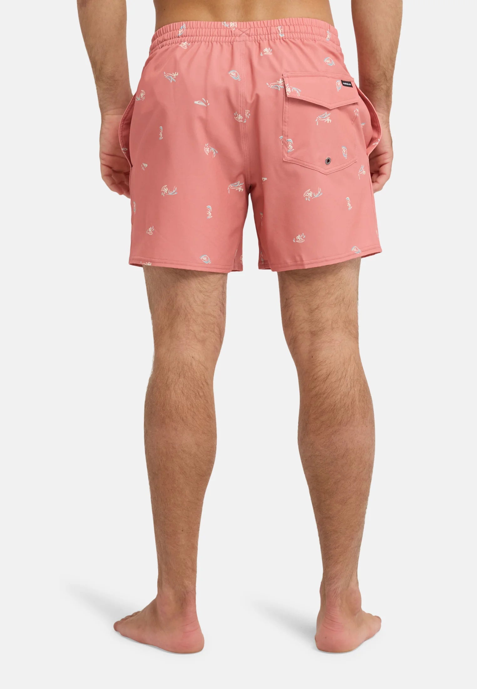 Pantaloncini da bagno Quiksilver Volley 16 stampati – Verdi