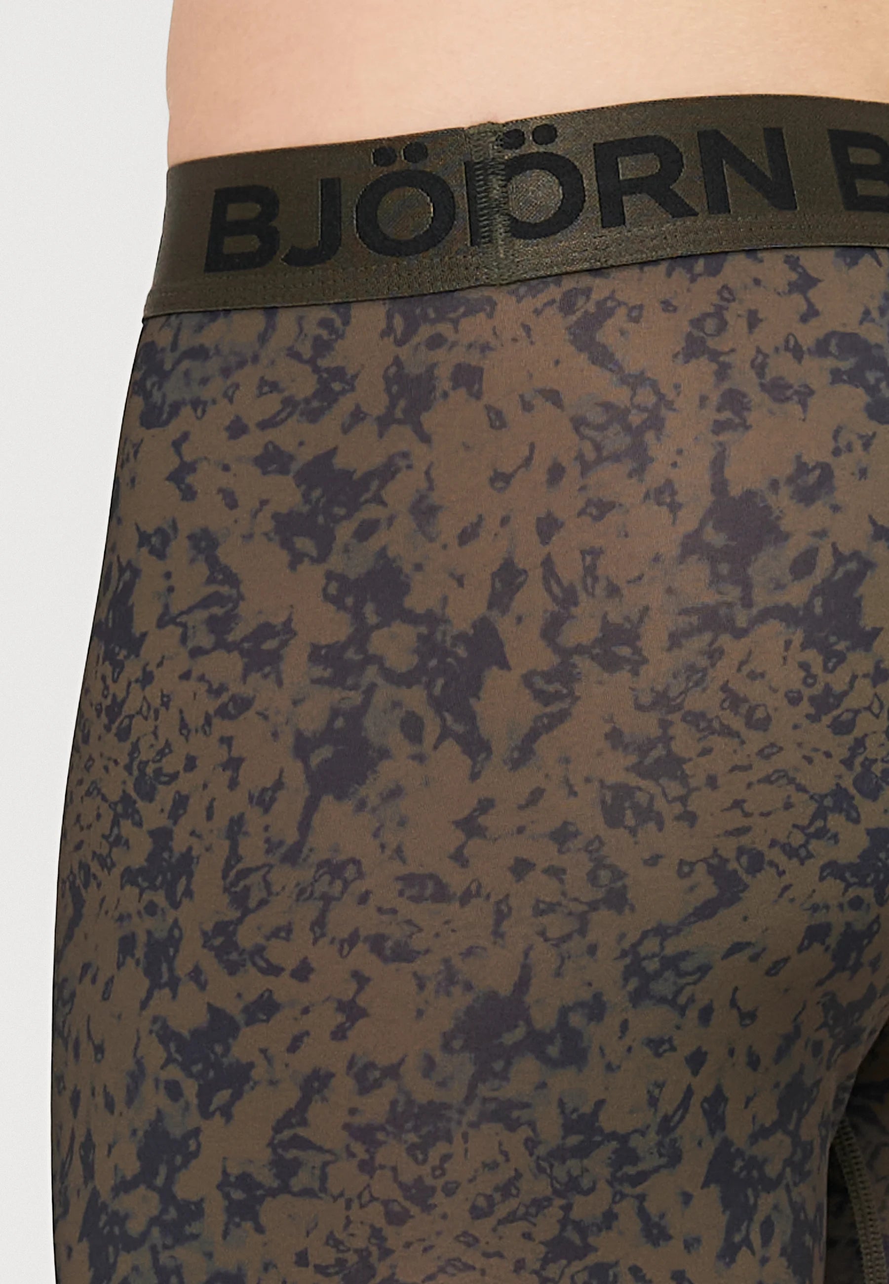 Björn Borg Sports Lot de 3 boxers – Olive, Noir
