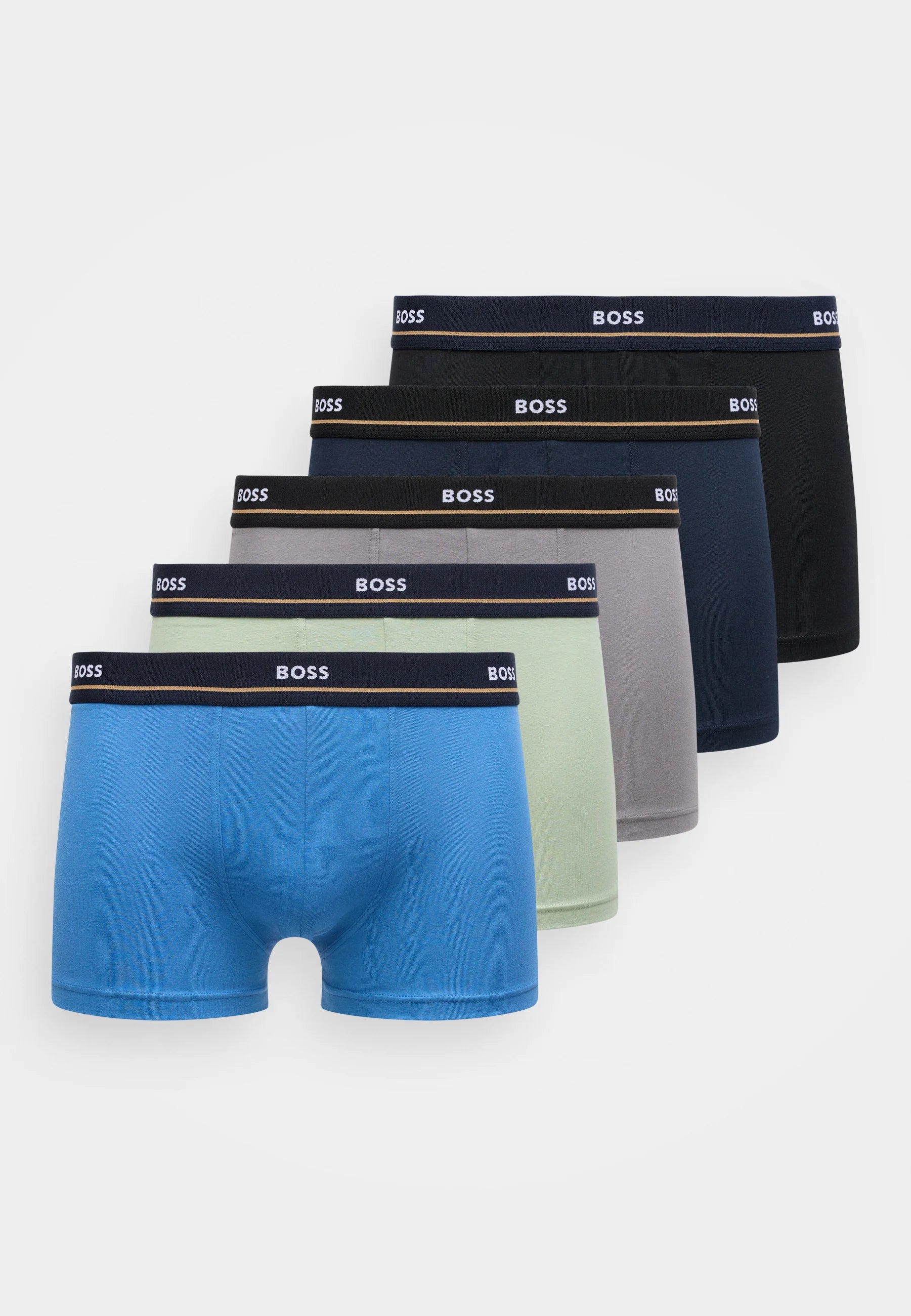 BOSS Trunk Essential 5 Pack – Boxers – Multicolore, Blanc