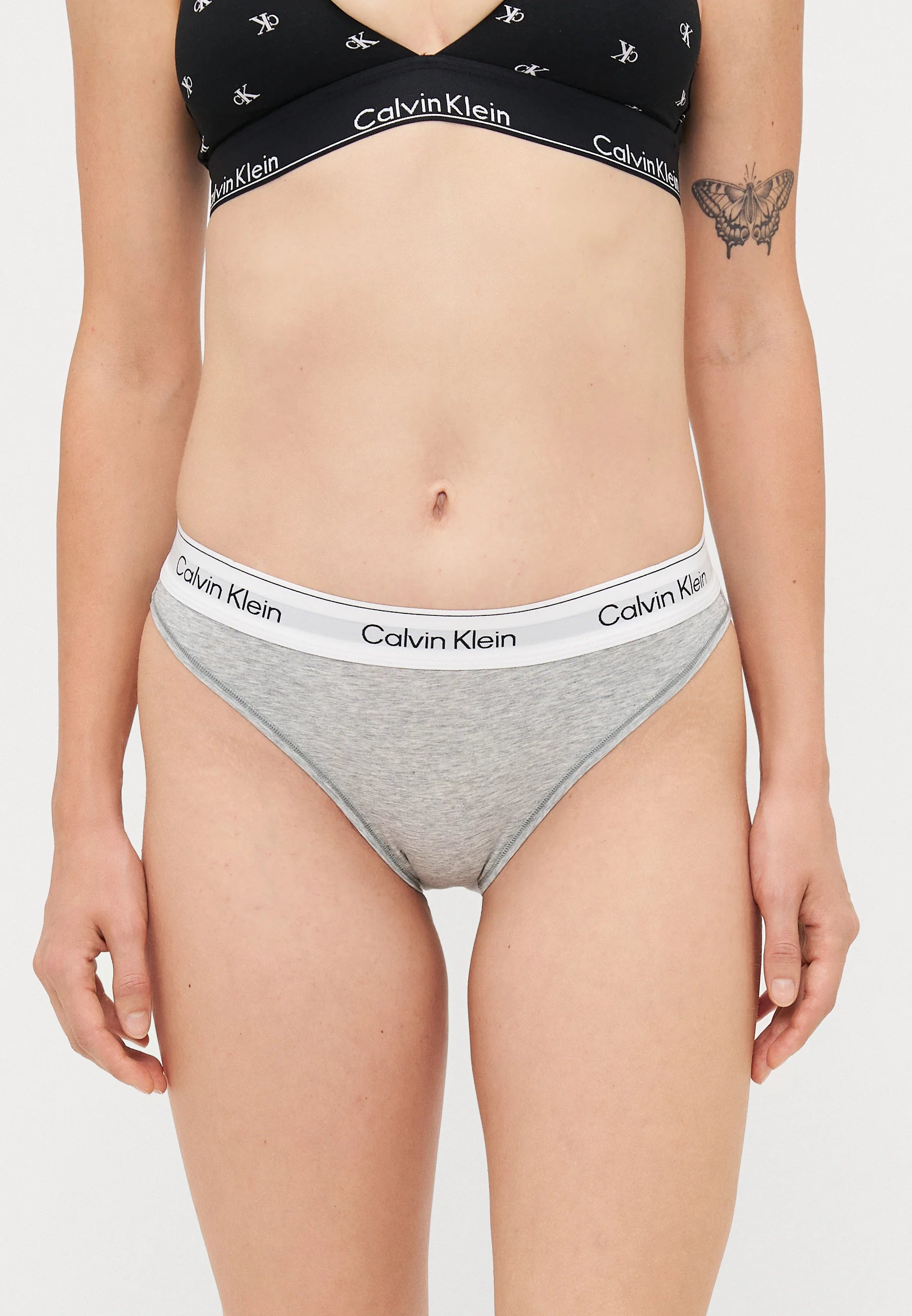 Slip Icon a gamba alta Calvin Klein - Grigio erica