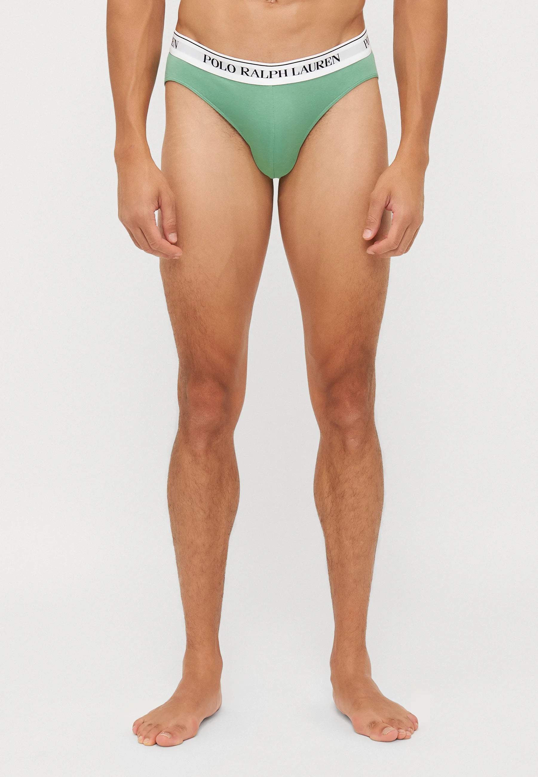 Polo Ralph Lauren Cotton Stretch Briefs – Low Rise – 3 Pack – Green, Sunrise Red, Black