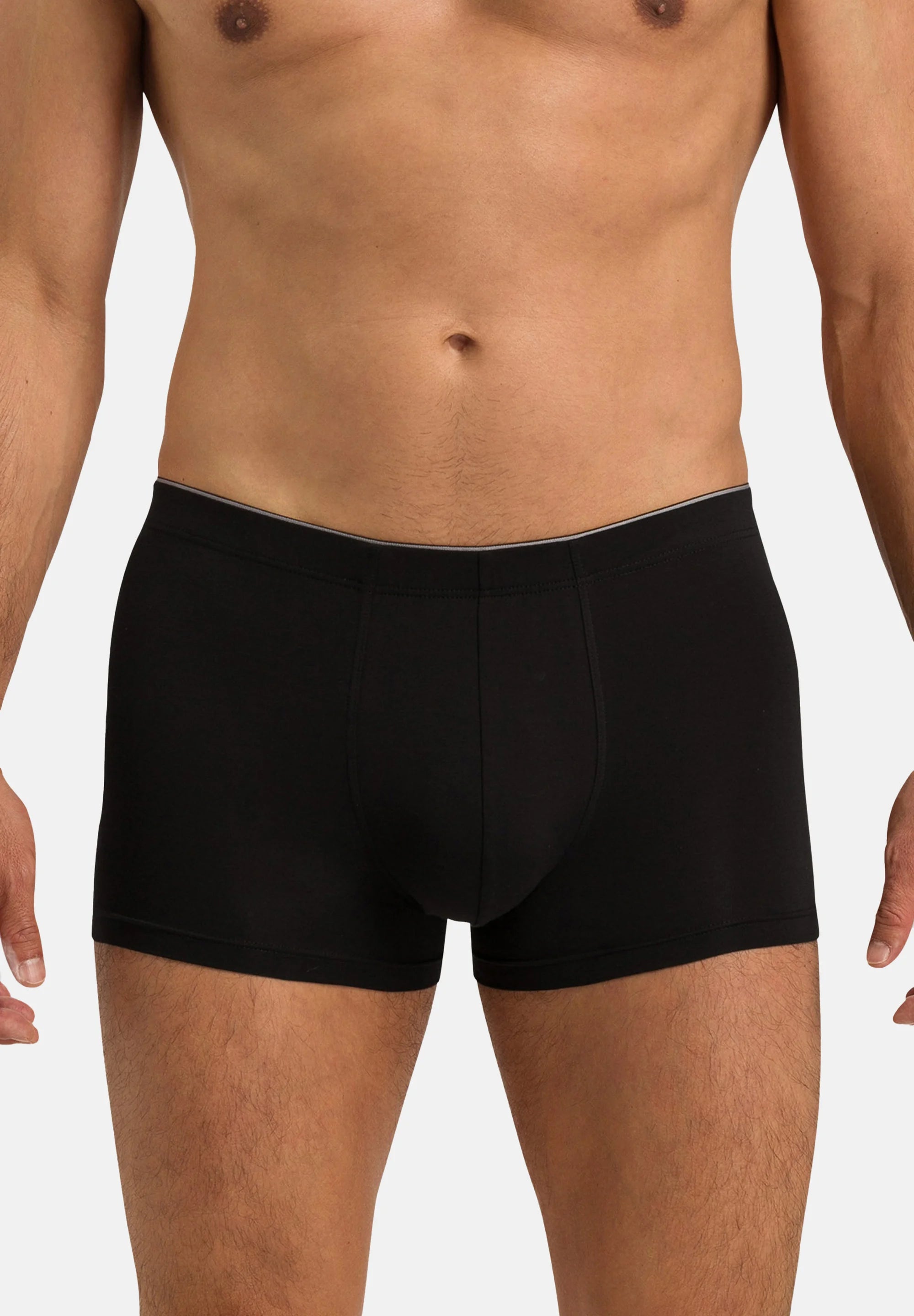 HANRO 2 Pack Cotton Stretch Trunks – Black, Dark Blue