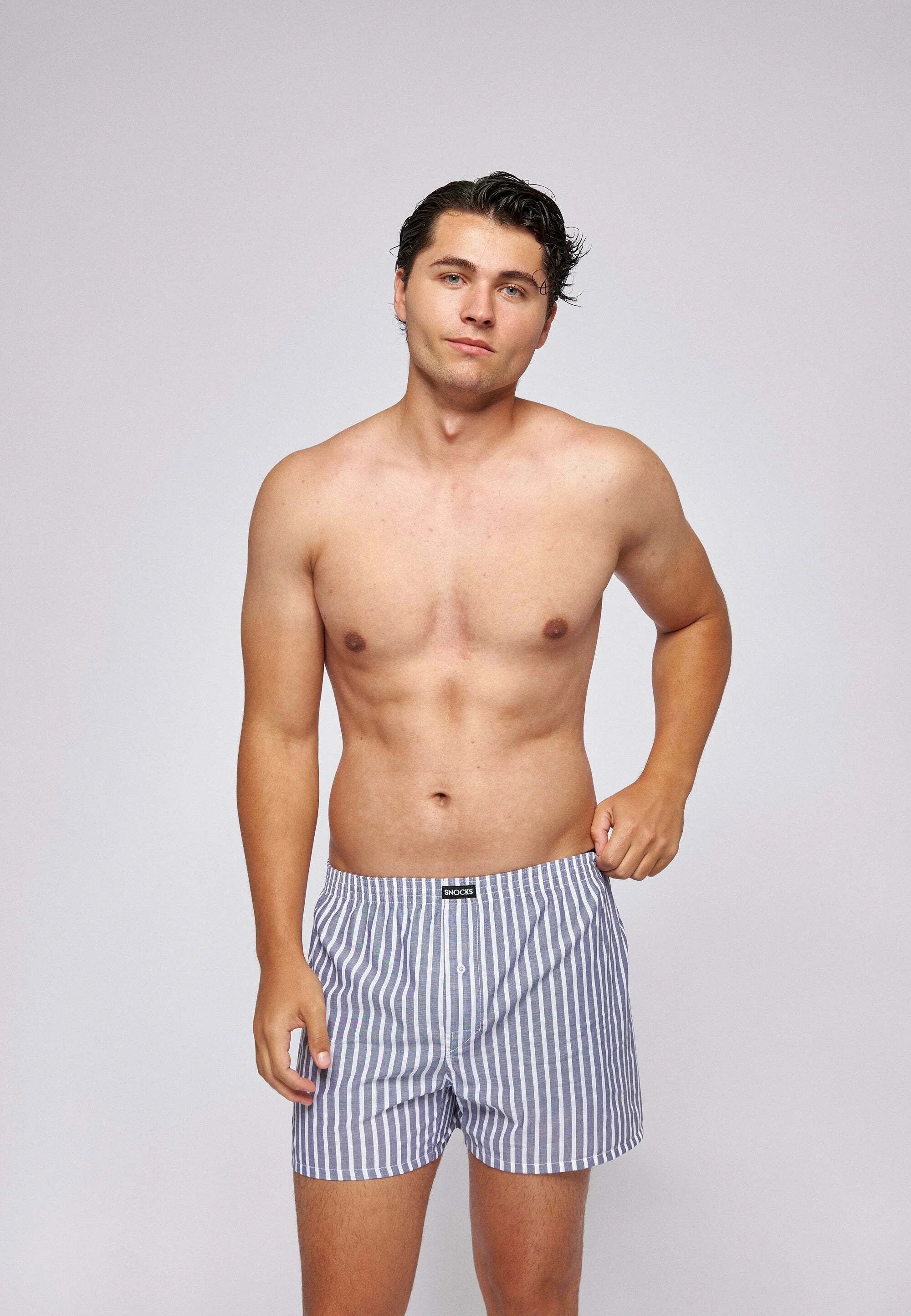 SNOCKS American 3er-Pack Boxershorts – Streifen-Set
