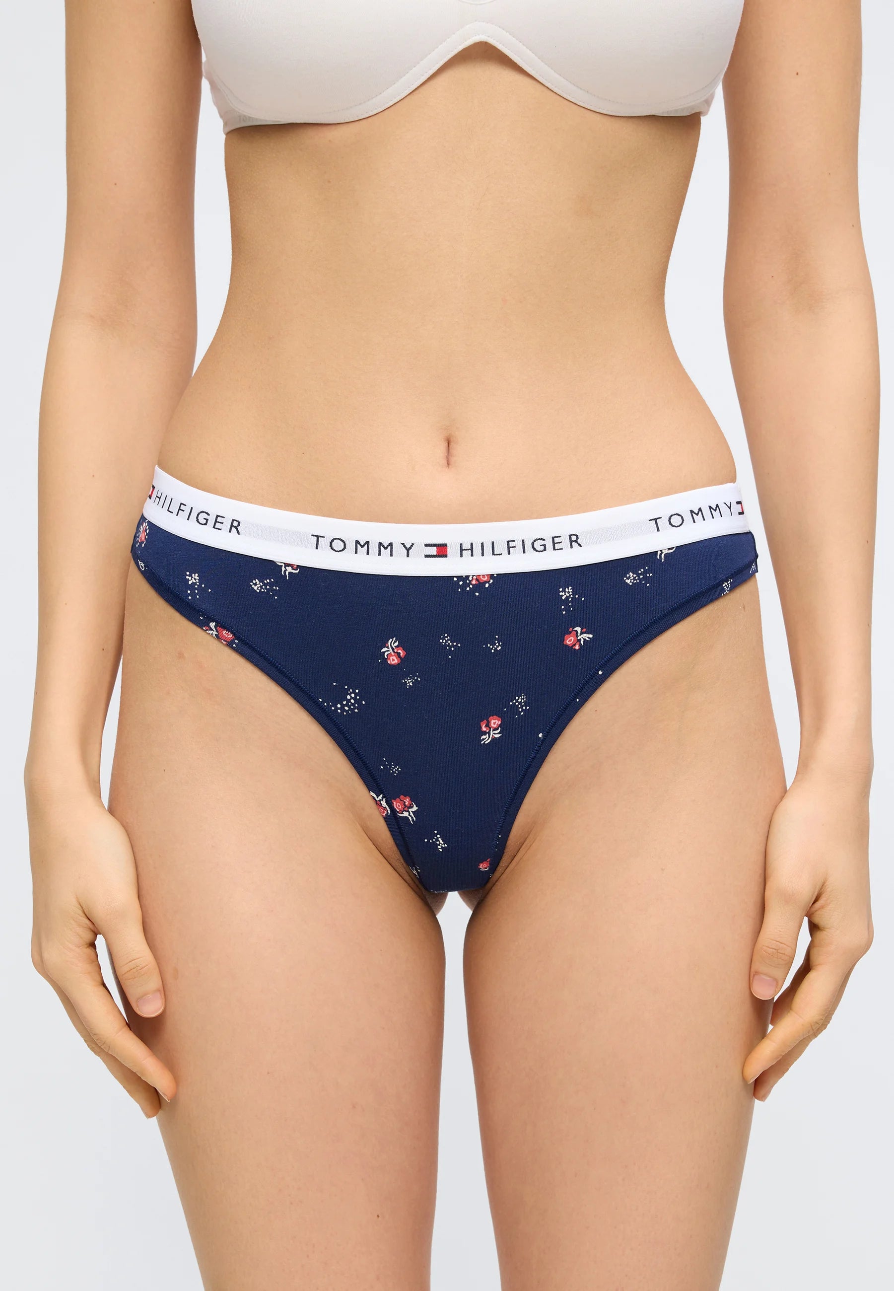 Tommy Hilfiger String 3-Pack – Rouge Feu, Rose Foggy