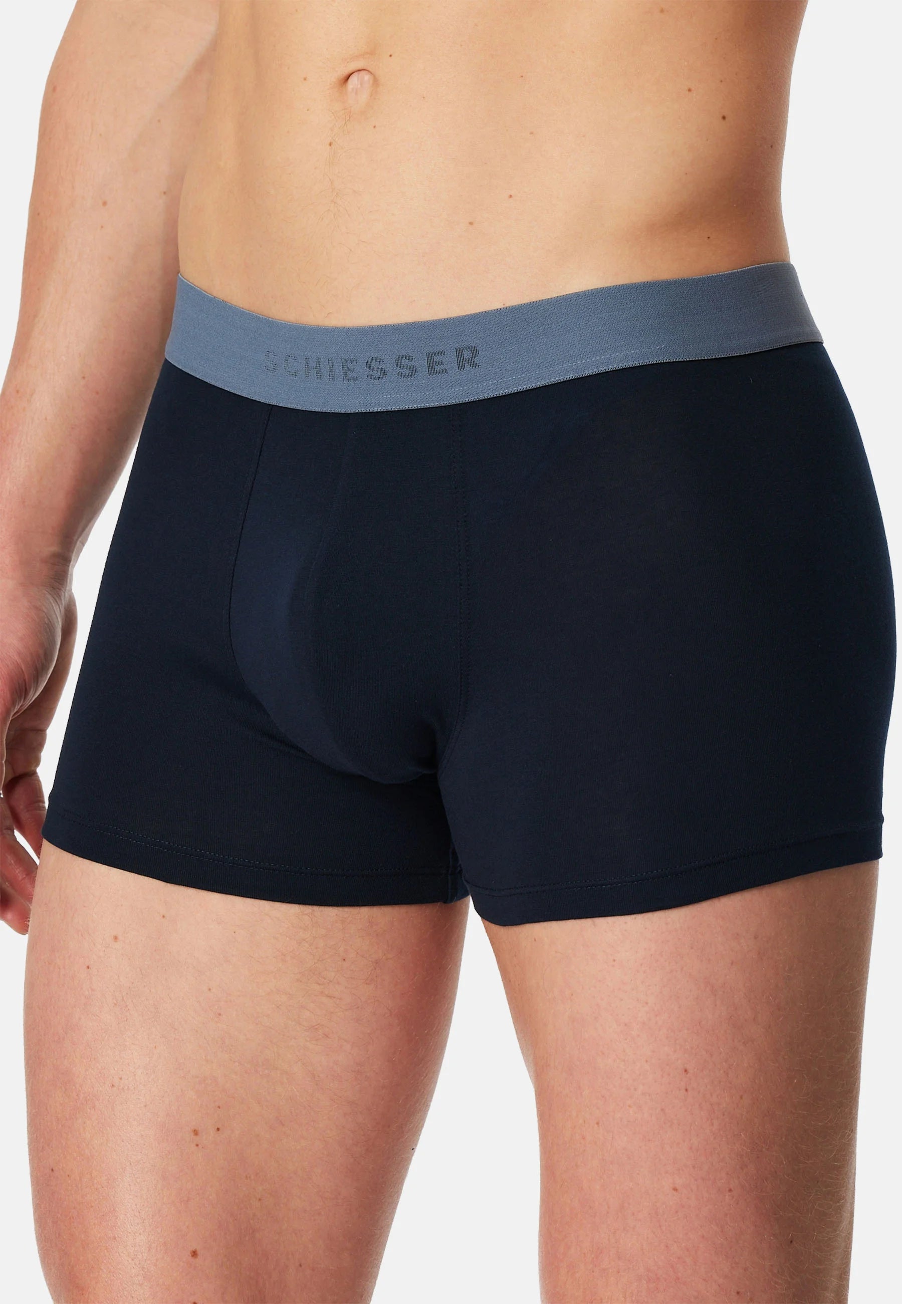 Schiesser 95 5 10 Pack kufry – tmavě modrá, modrá, zelená