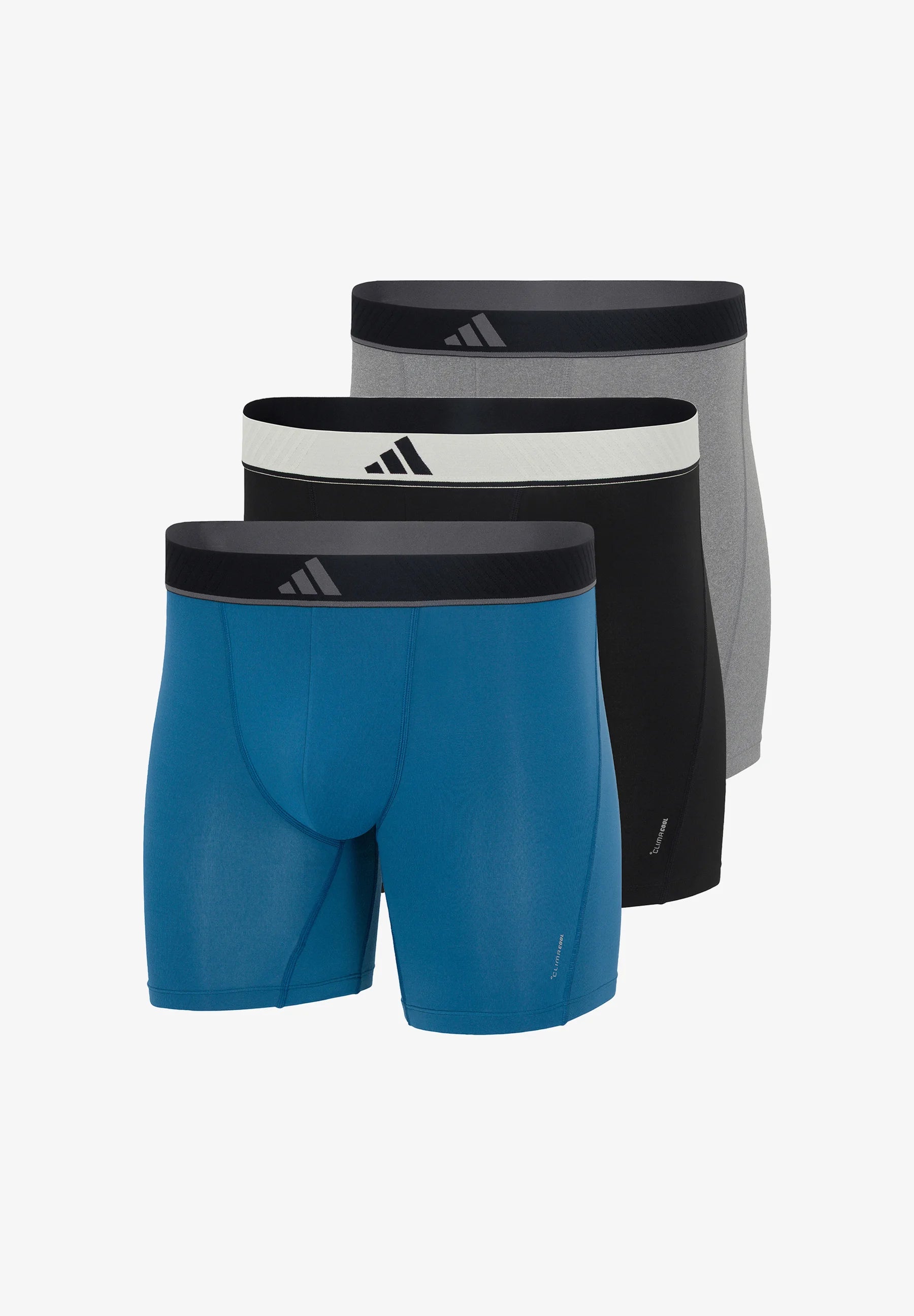 Adidas Sportswear 3 Pack Boxer Briefs - Gris Clair, Noir, Pétrole