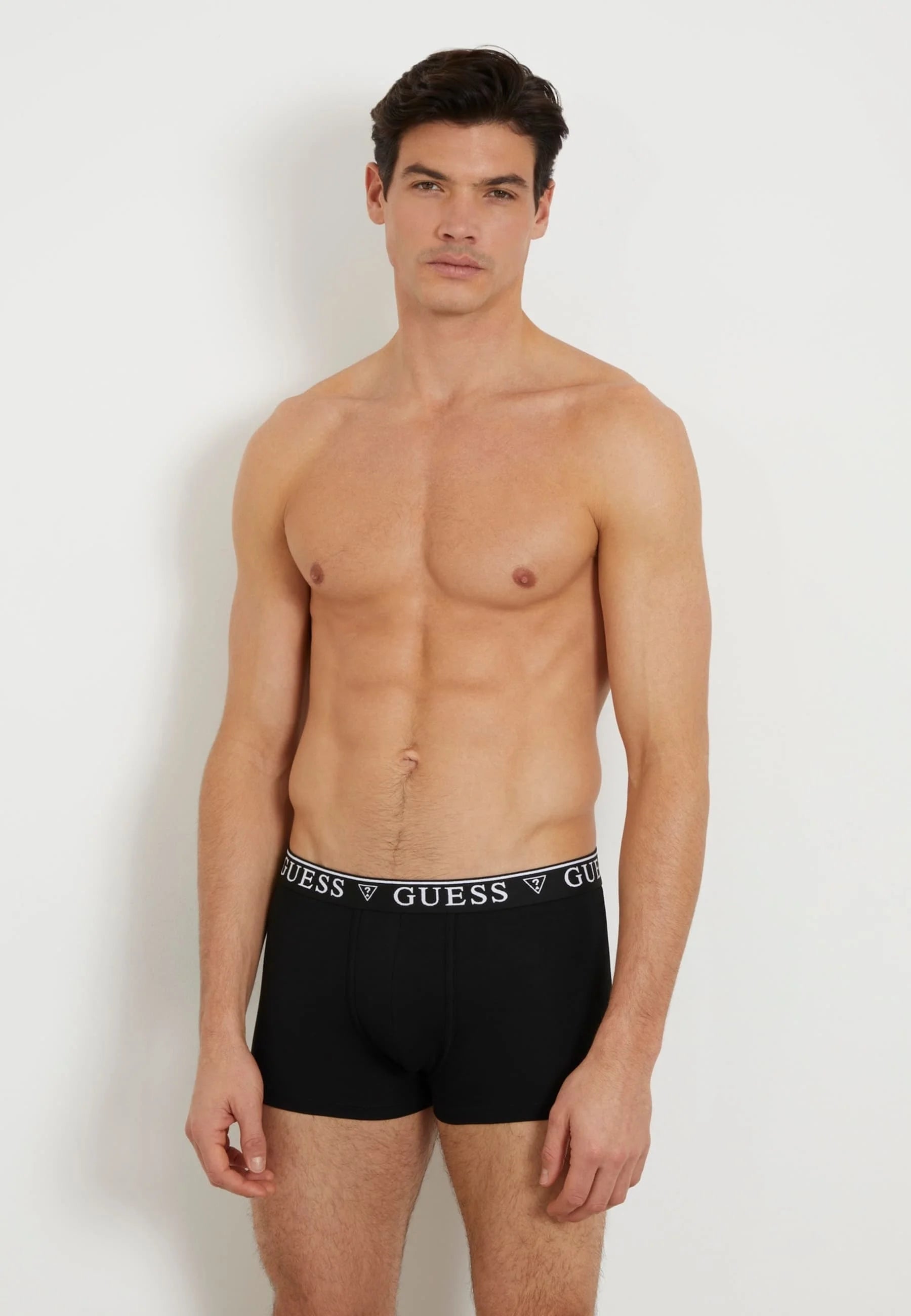 Guess Logo Waistband Trunks – Black