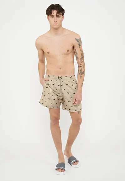 Emporio Armani EA7 Badeshorts – Taupe Choco
