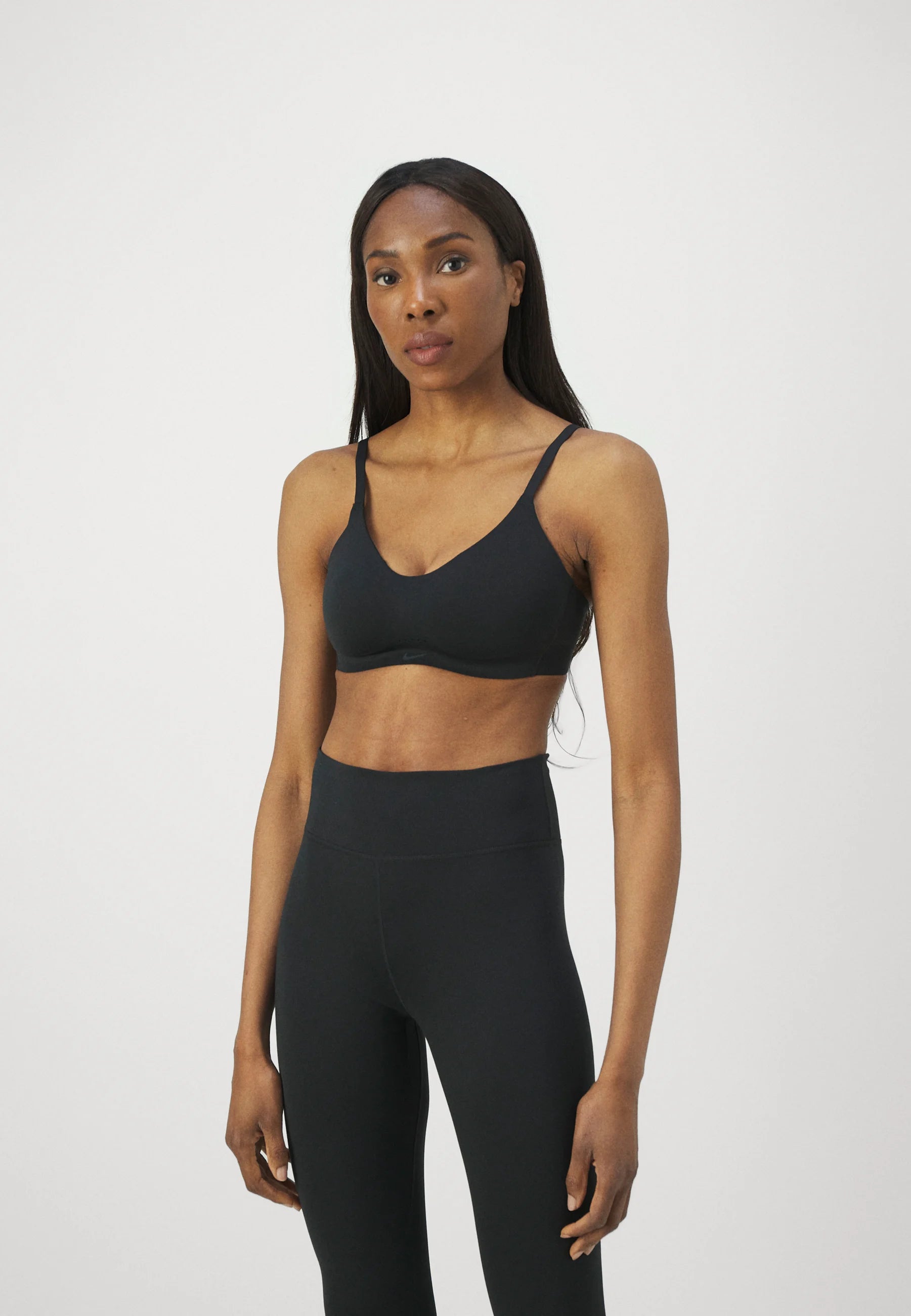 Nike Performance Alate Minimalist Light Support Bra – Black, Cool Grey