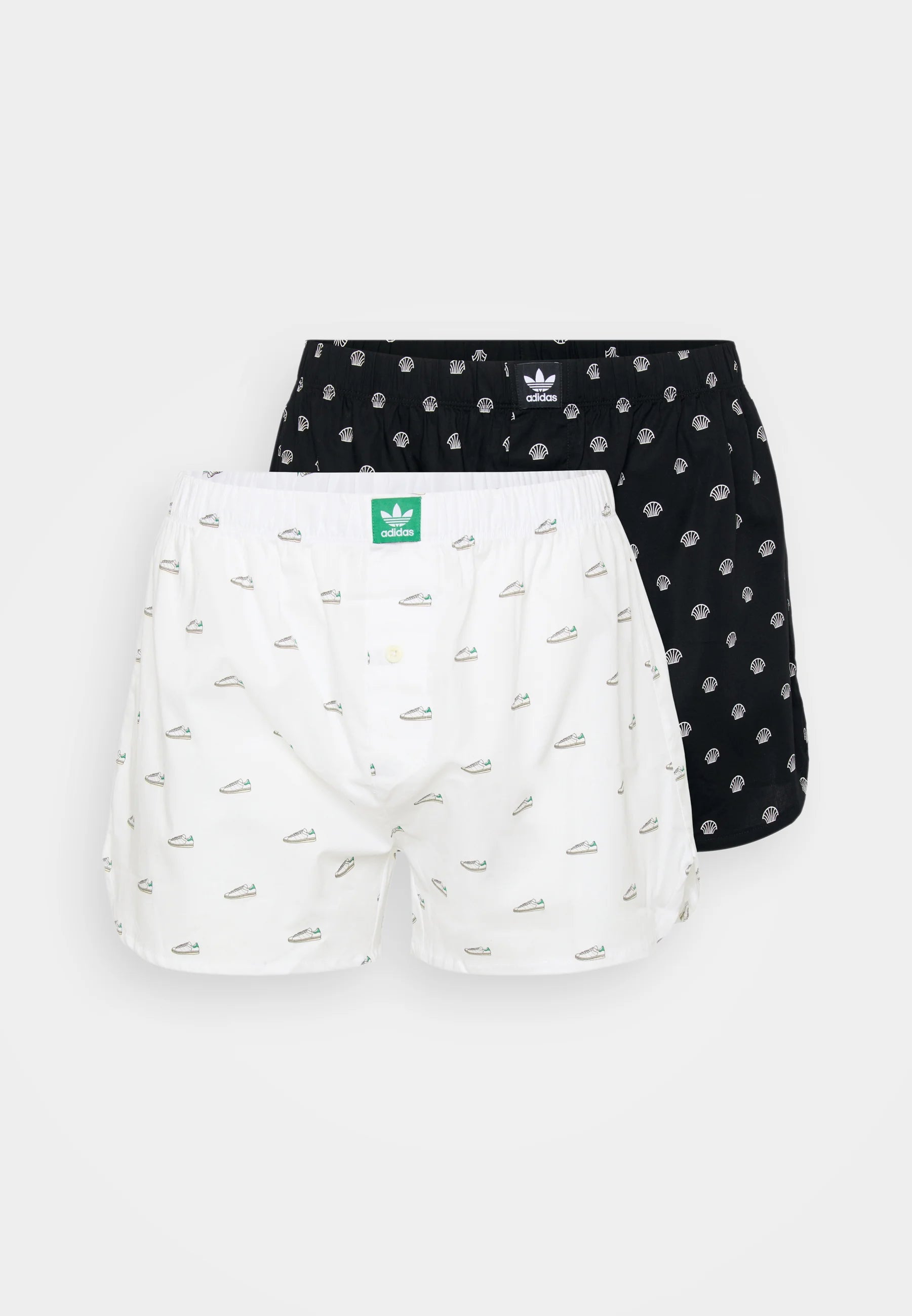 Adidas Originals 2 Pack Boxer Shorts – Black, White