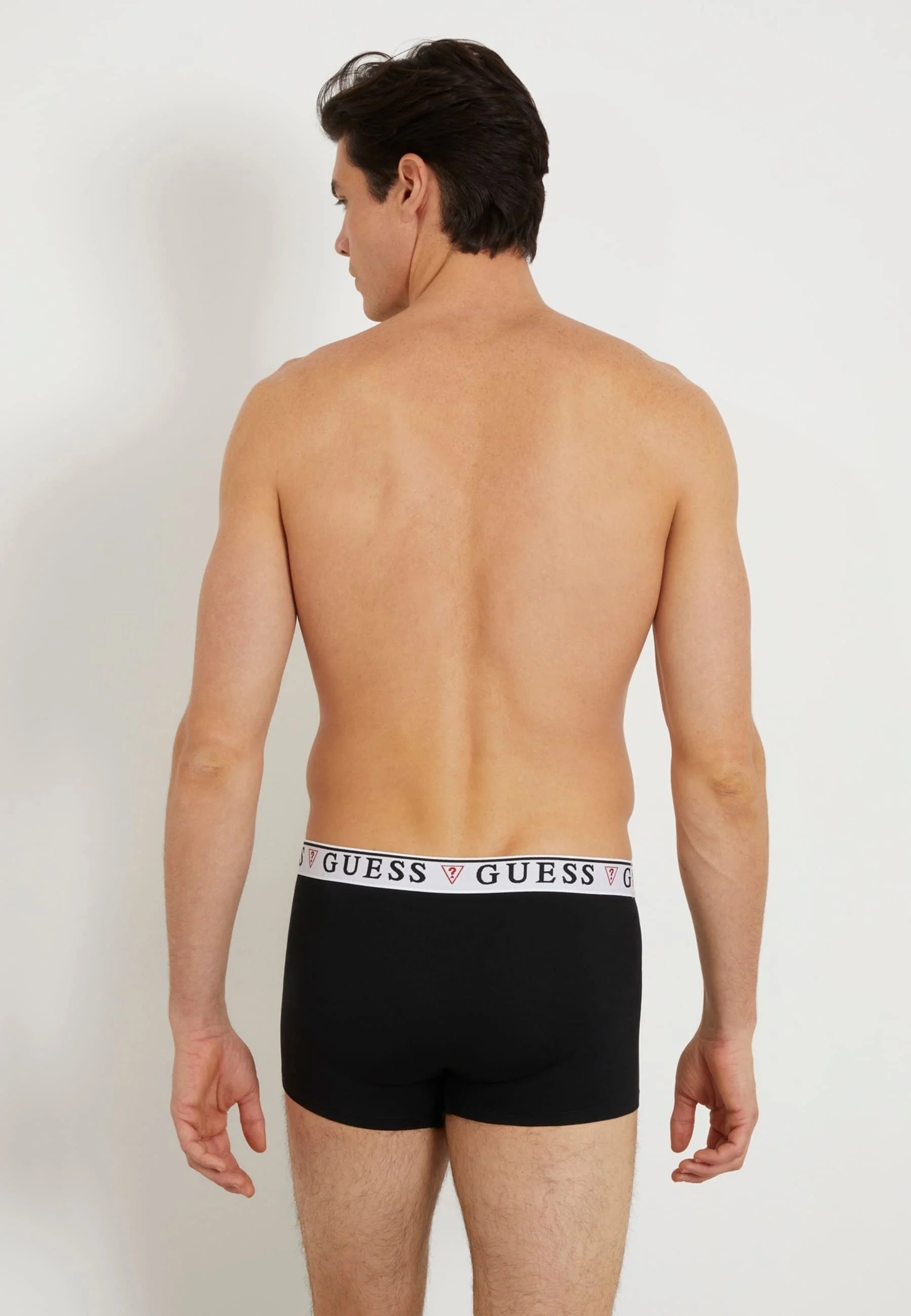 Lot de 3 boxers Guess Brian Hero – Base bleue multicolore