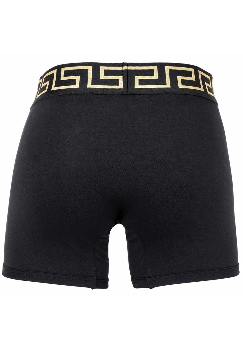 Versace Cotton Stretch Trunks – 2 Pack – Black, Grey