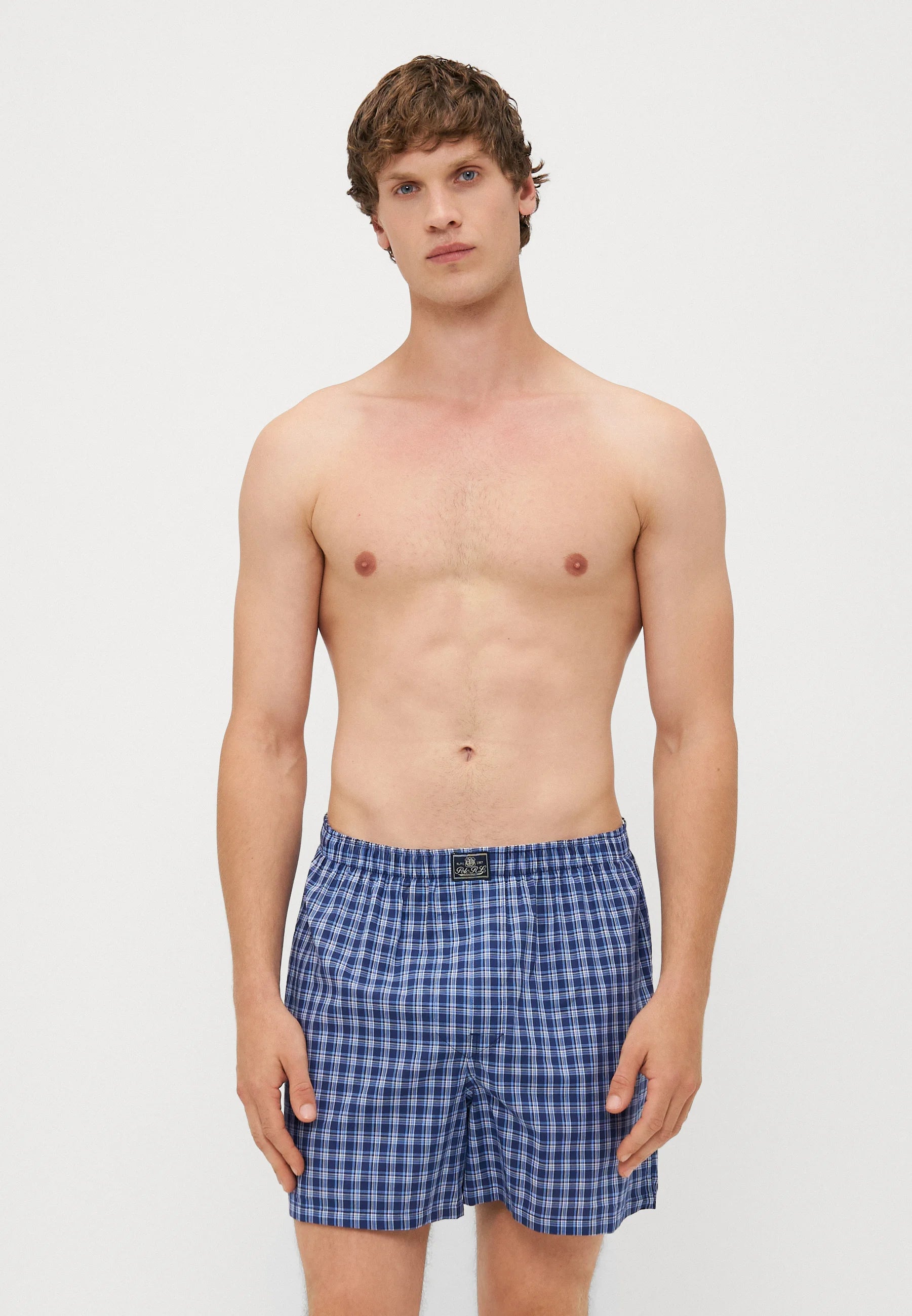 Boxer aperti in cotone Polo Ralph Lauren – Confezione da 3 – Bianco, verde, blu scuro