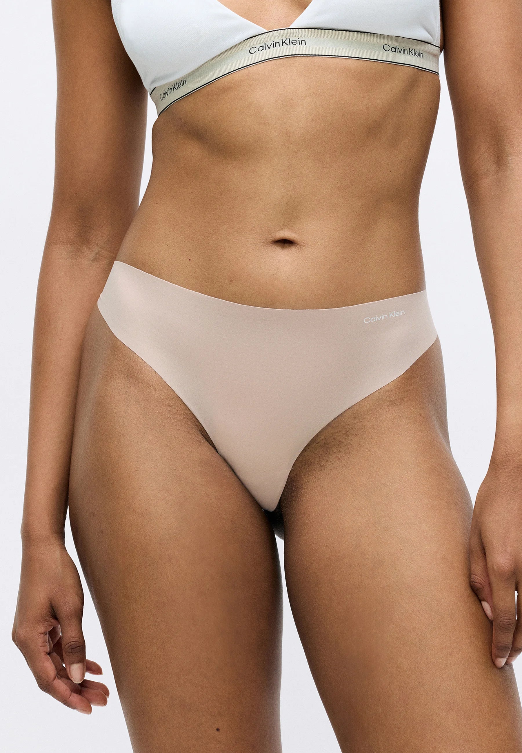 Calvin Klein Invisibles 5-Pack Thongs – Teal Marine, Cloud Blue, Black, Ivory
