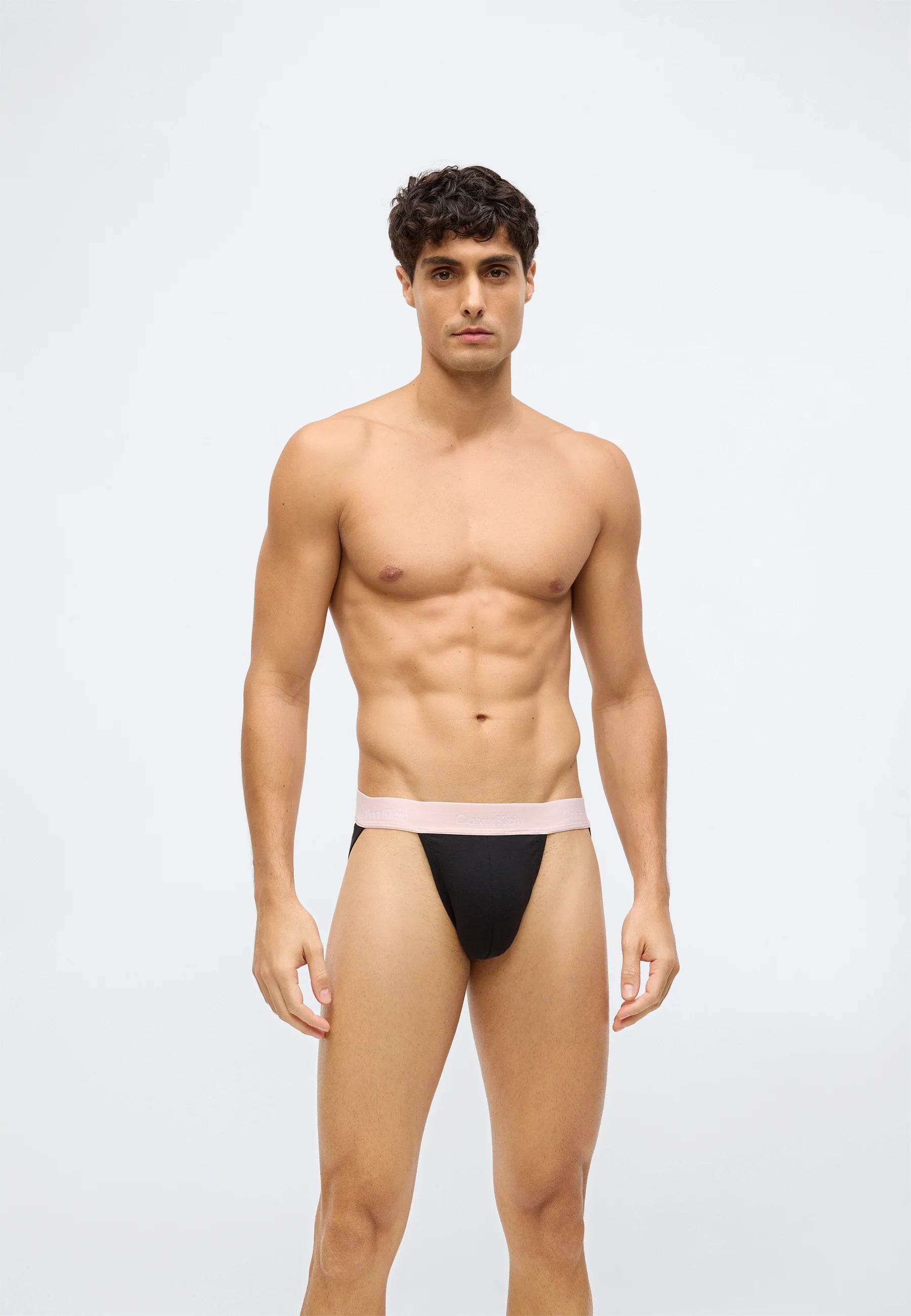 Calvin Klein Cotton Stretch Jock Straps – 3 Pack – Black, Fall Berry, Frozen