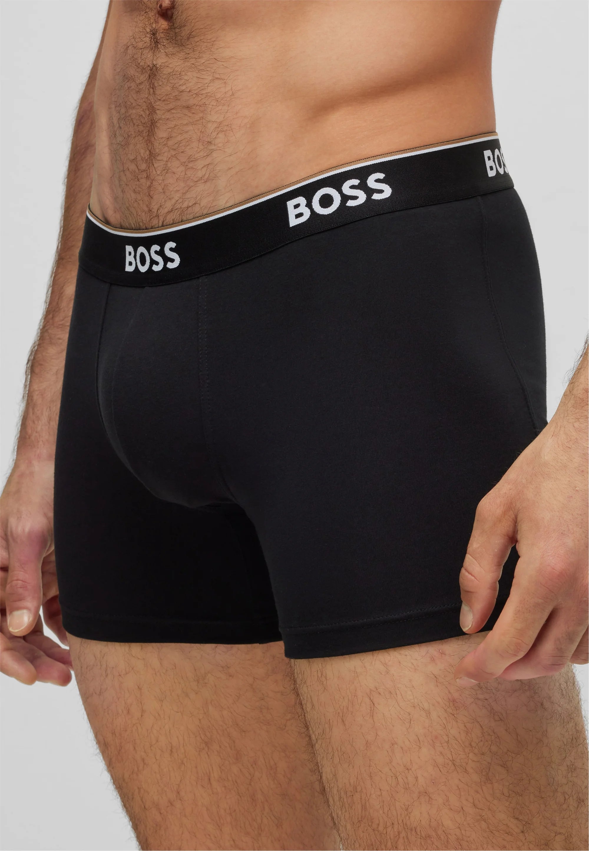 Lot de 3 boxers BOSS Power – Ouvert gris