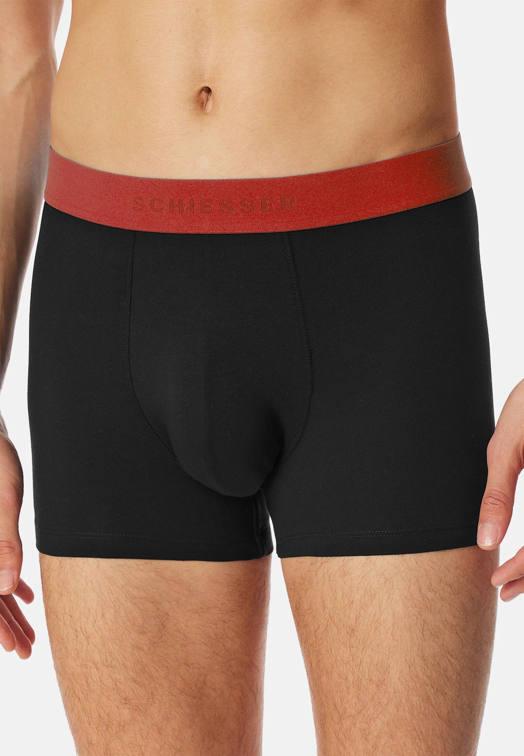 Schiesser 95 5 10 Pack Trunks – Black, Blue, Red