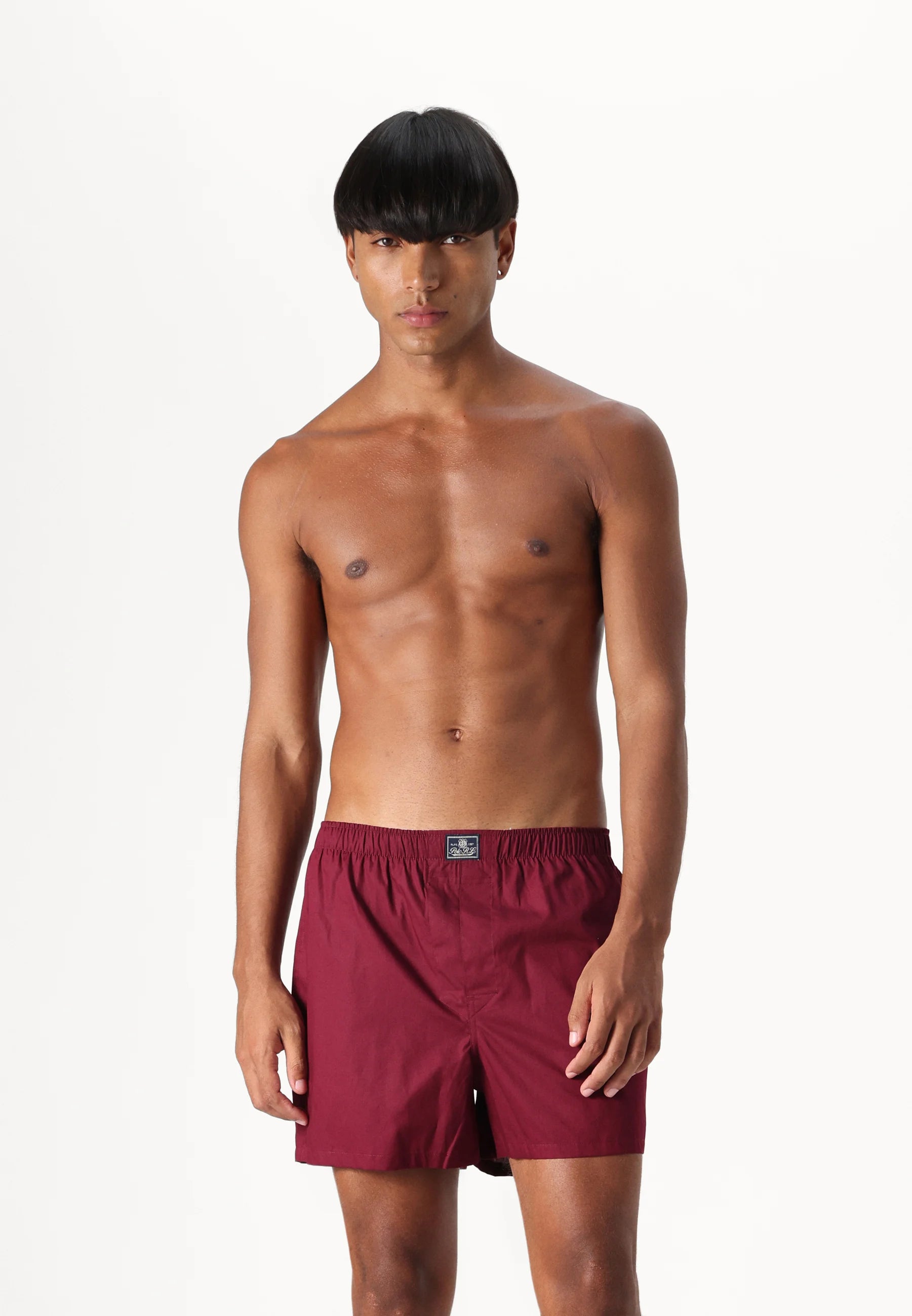 Polo Ralph Lauren Cotton Open Boxer Shorts – 3 Pack – Black, Olive, Red